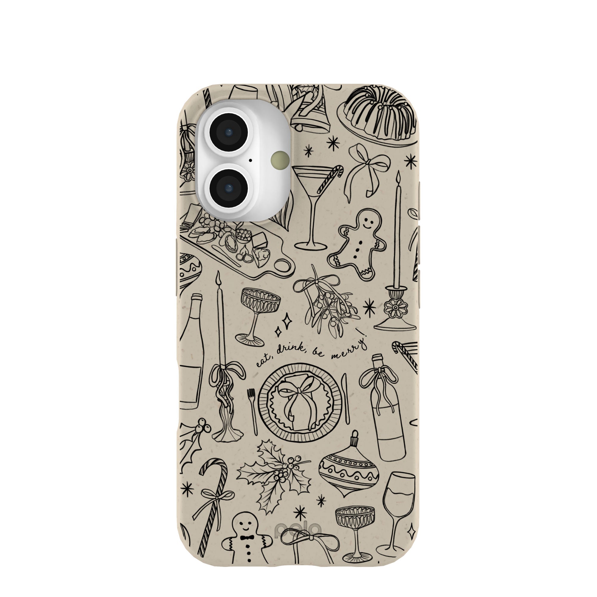 London Fog Holiday Dinner Party iPhone 16 Case Refurbished - Pela Case refurbished available on Cerqular