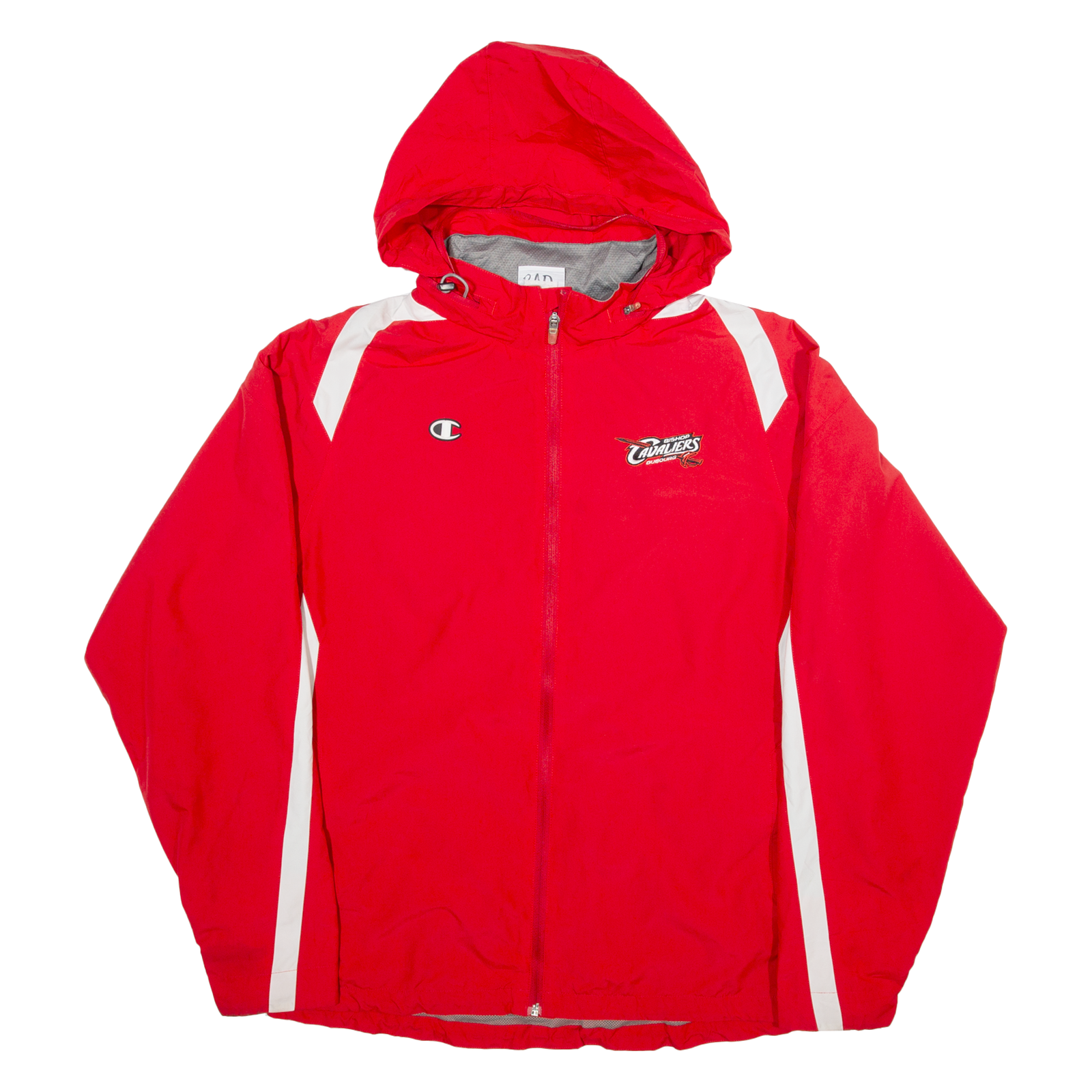 CHAMPION Mesh Lined Bishop Cavaliers Mens Jacket Red USA Hooded XL Refurbished - N/A refurbished available on Cerqular
