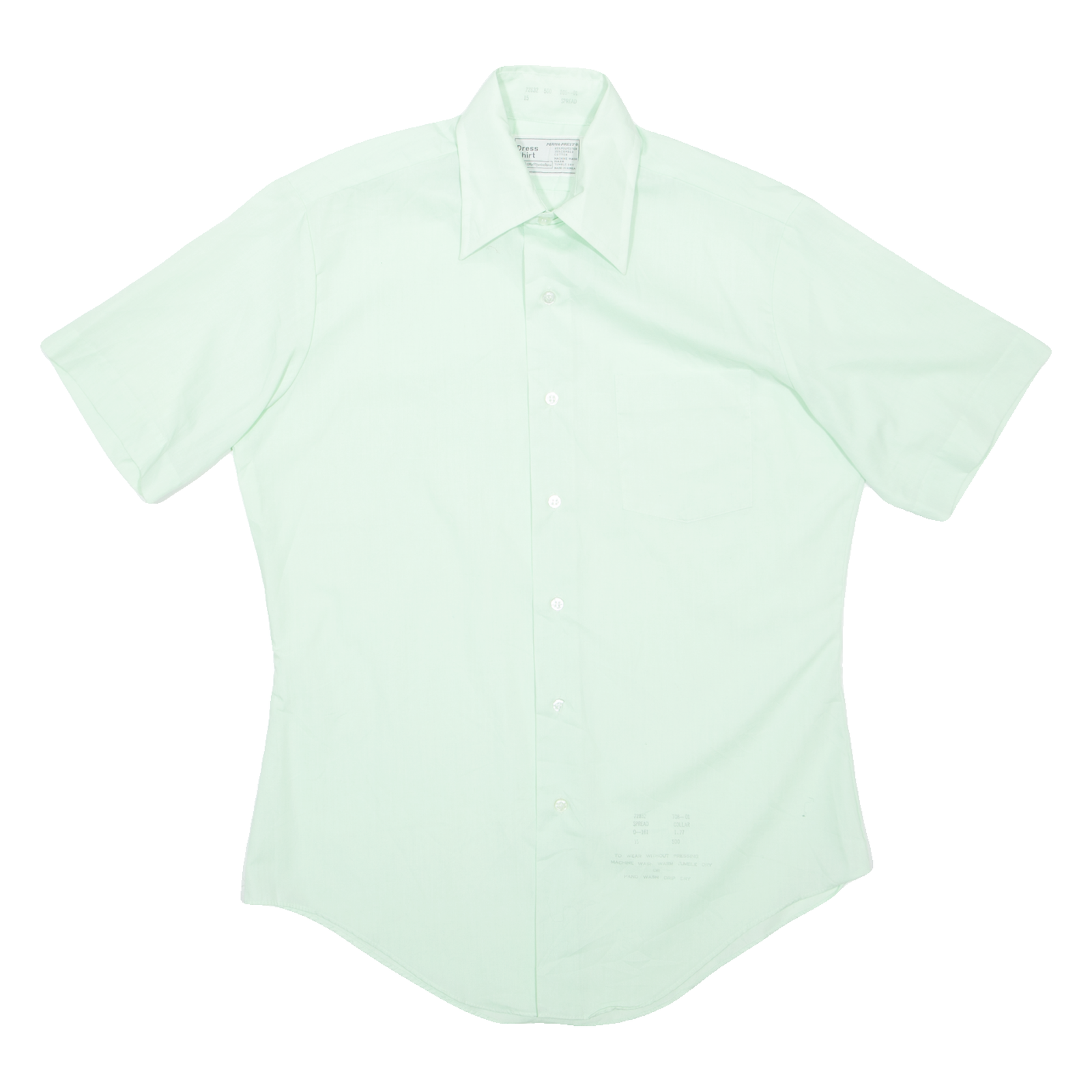 DRESS SHIRT Mens Plain Shirt Green L Refurbished - N/A refurbished available on Cerqular