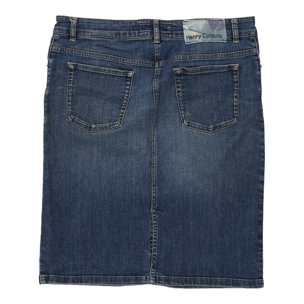 Buy Henry Cottons Denim Skirt - 34W UK 14 Blue Cotton Refurbished - $16.87 Henry Cottons Denim Skirt - 34W UK 14 Blue Cotton Refurbished - Thrifted (note: this is a term often used to describe second- refurbished available on Cerqular