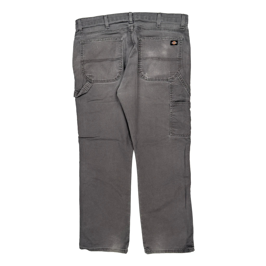 Dickies Carpenter Trousers - 37W 31L Grey Cotton Blend Refurbished - Thrifted (note: this is a term often used to describe second- refurbished available on Cerqular