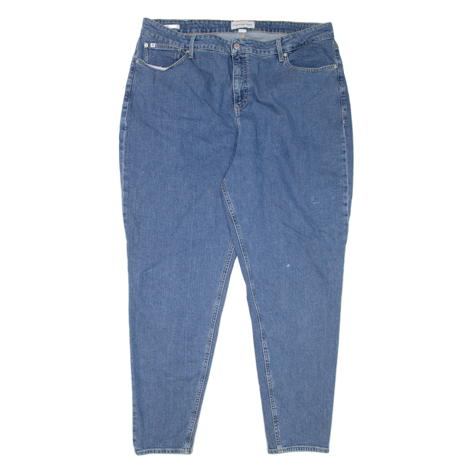 CALVIN KLEIN JEANS Womens Jeans Blue Regular Mom W40 L31 Refurbished - N/A refurbished available on Cerqular