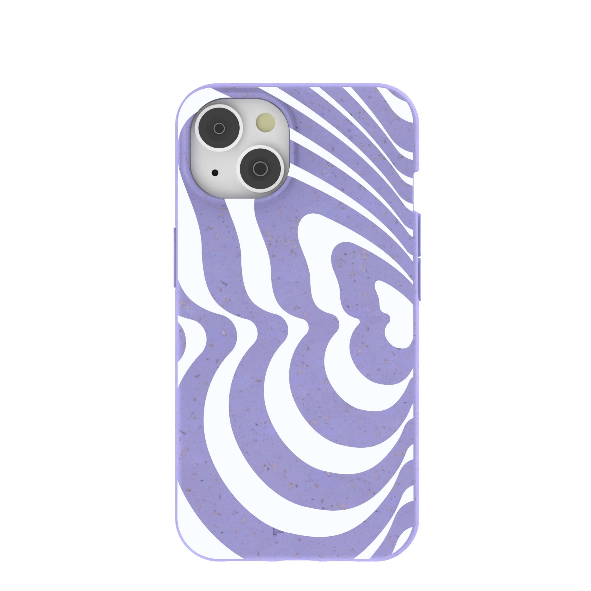 Lavender Flutter Left iPhone 14/16e Case Refurbished - Pela Case refurbished available on Cerqular