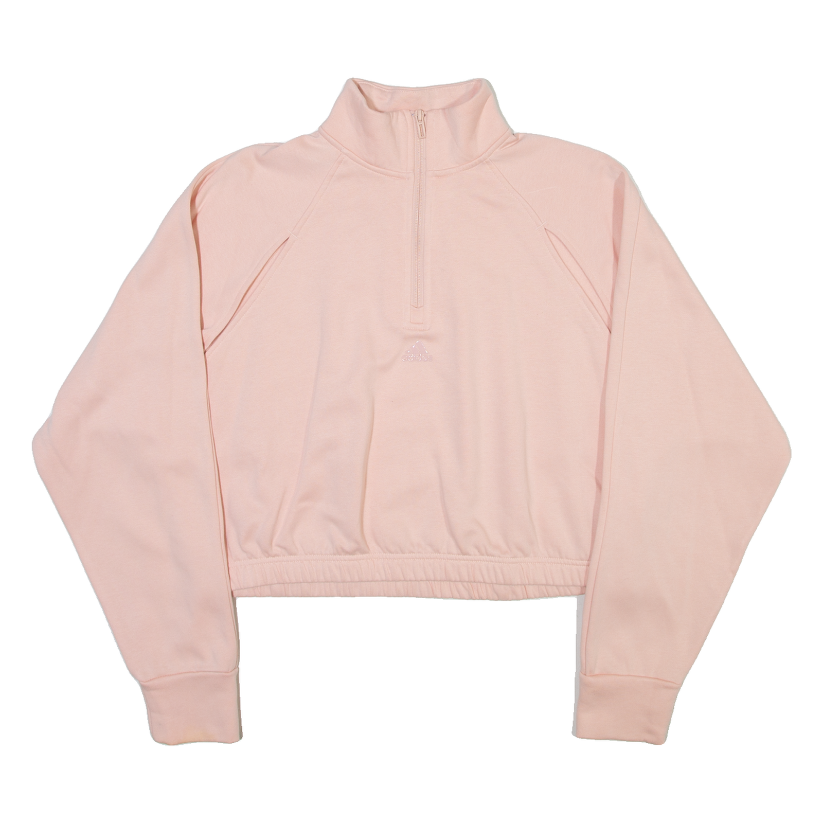 ADIDAS Womens Sweatshirt Pink 1/4 Zip M Refurbished - N/A refurbished available on Cerqular