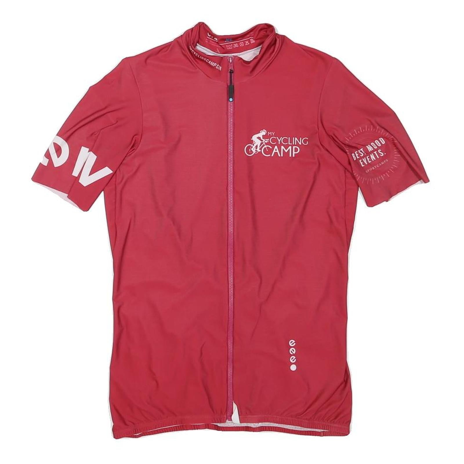 ONE Womens Red Cycling Camp T-Shirt XL Short Sleeve Crew Neck Sport Activewear Refurbished - N/A refurbished available on Cerqular