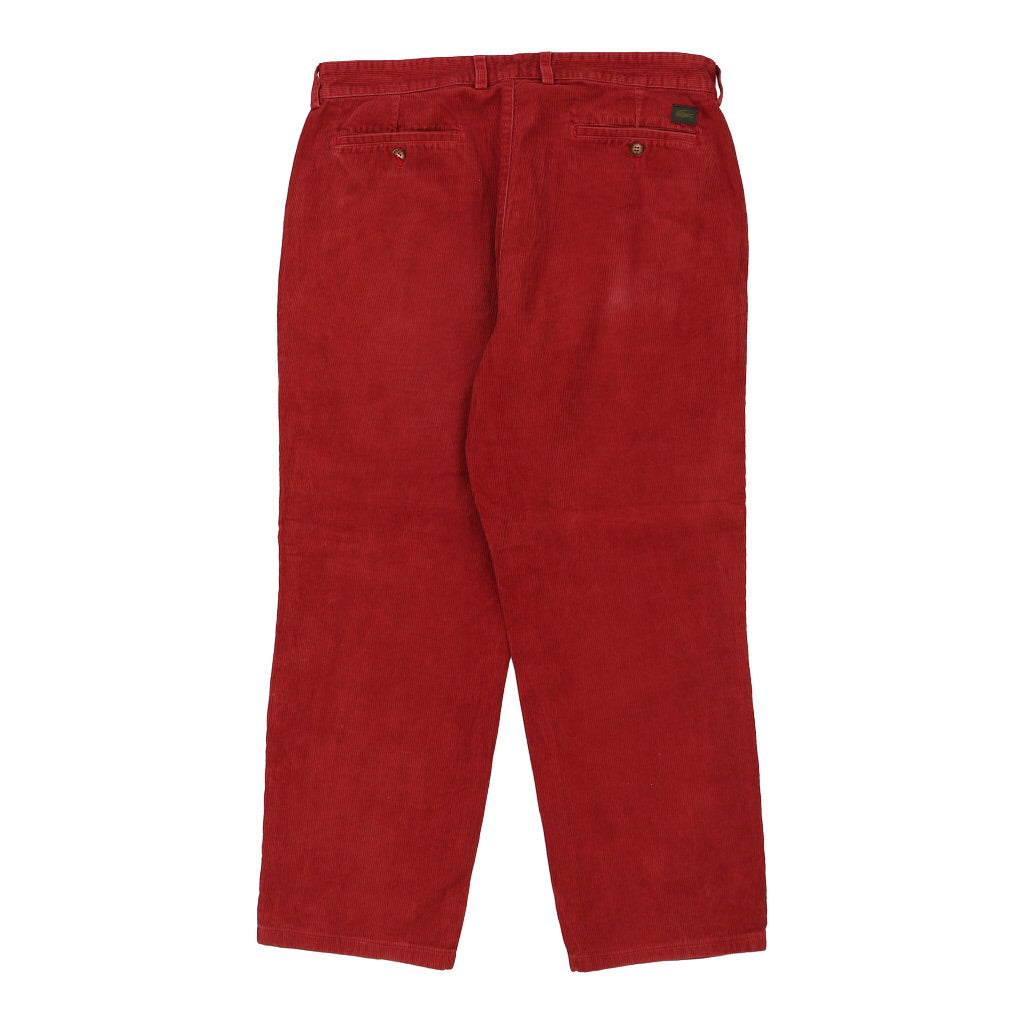 Buy Lacoste Cord Trousers - 36W 27L Red Cotton Refurbished - $20.09 Lacoste Cord Trousers - 36W 27L Red Cotton Refurbished - Thrifted (note: this is a term often used to describe second- refurbished available on Cerqular