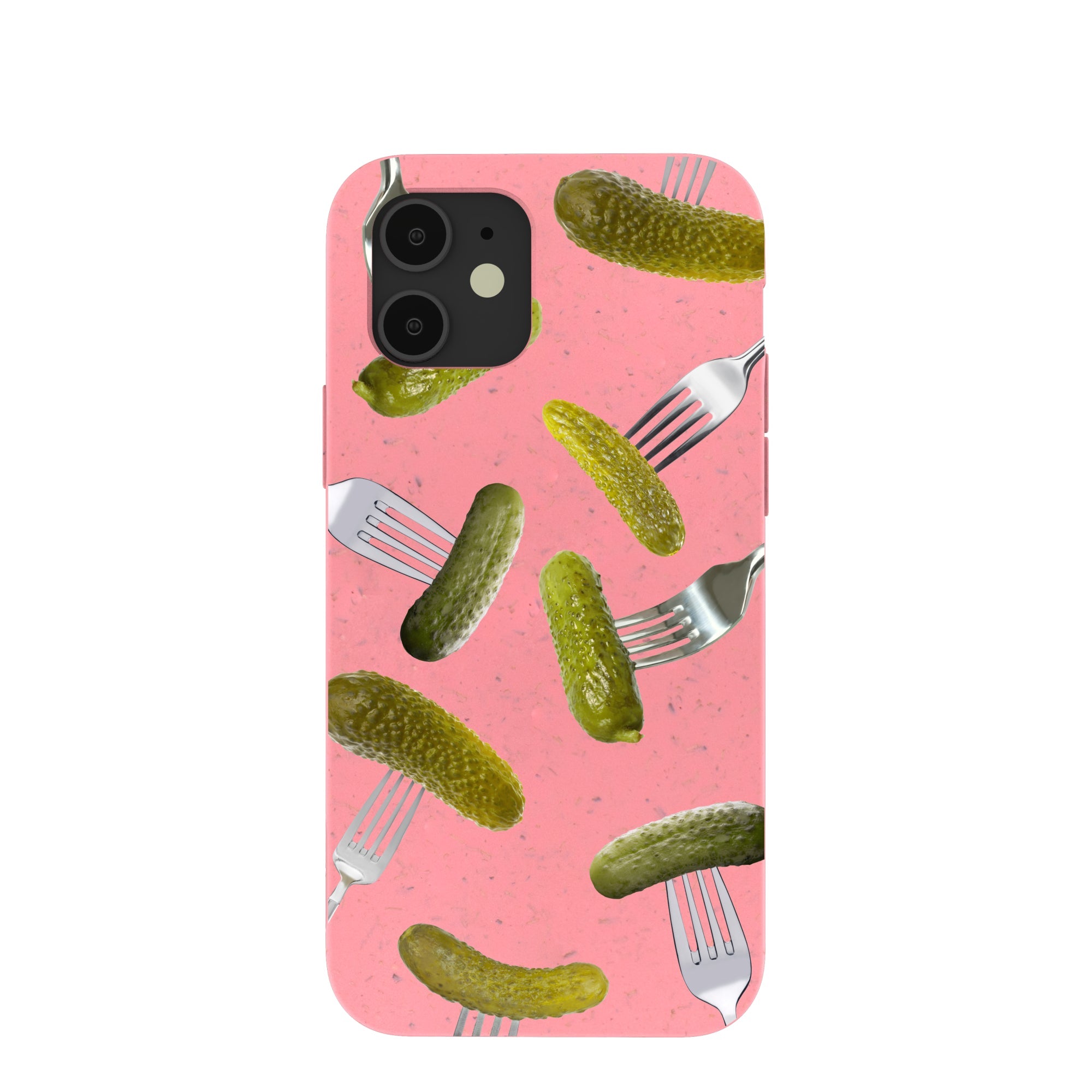 Bubblegum Pink Pickle Party iPhone 12/ iPhone 12 Pro Case Refurbished - Pela Case refurbished available on Cerqular