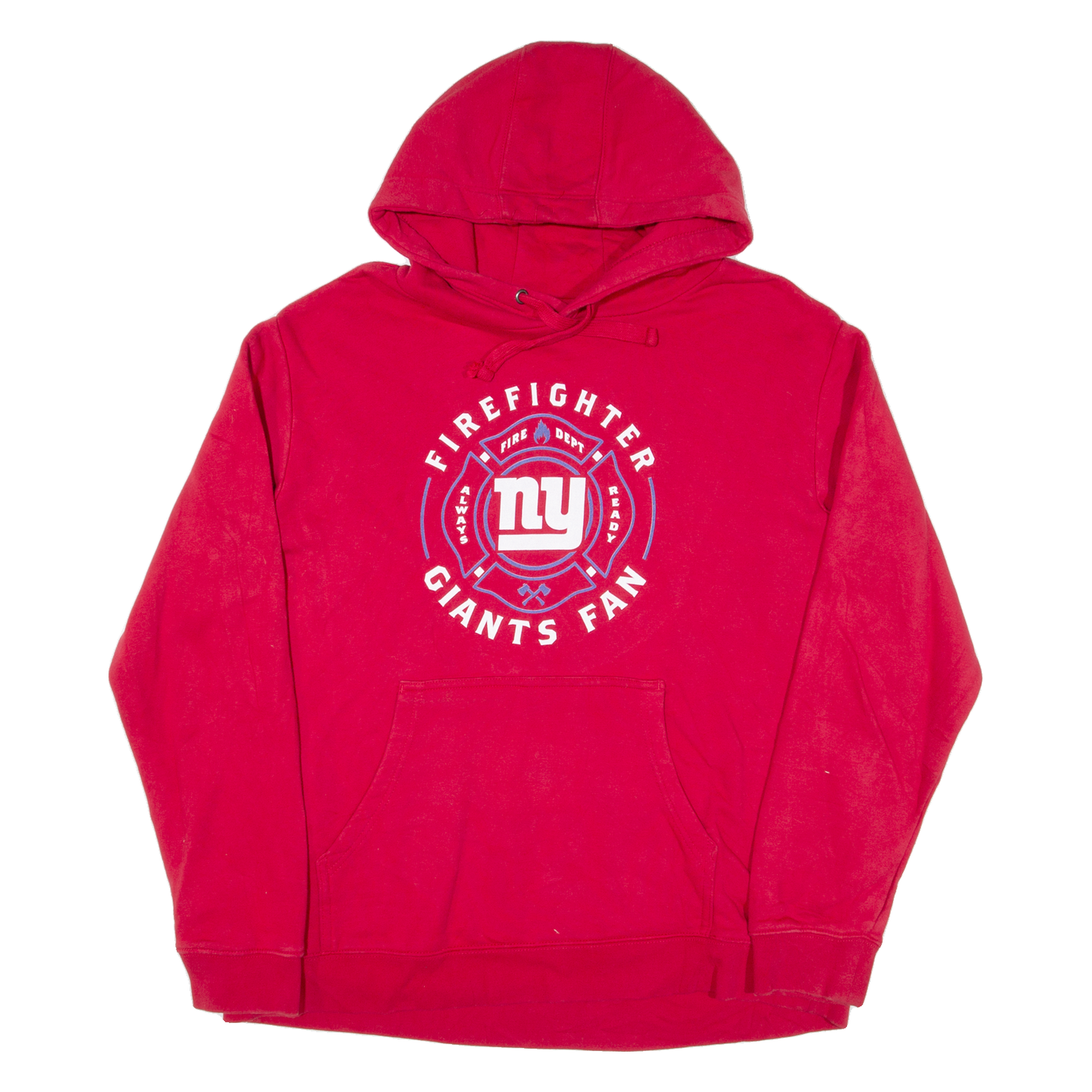 FANATICS Firefighter Ny Giants Fan Mens Red Hoodie USA XL Refurbished - N/A refurbished available on Cerqular