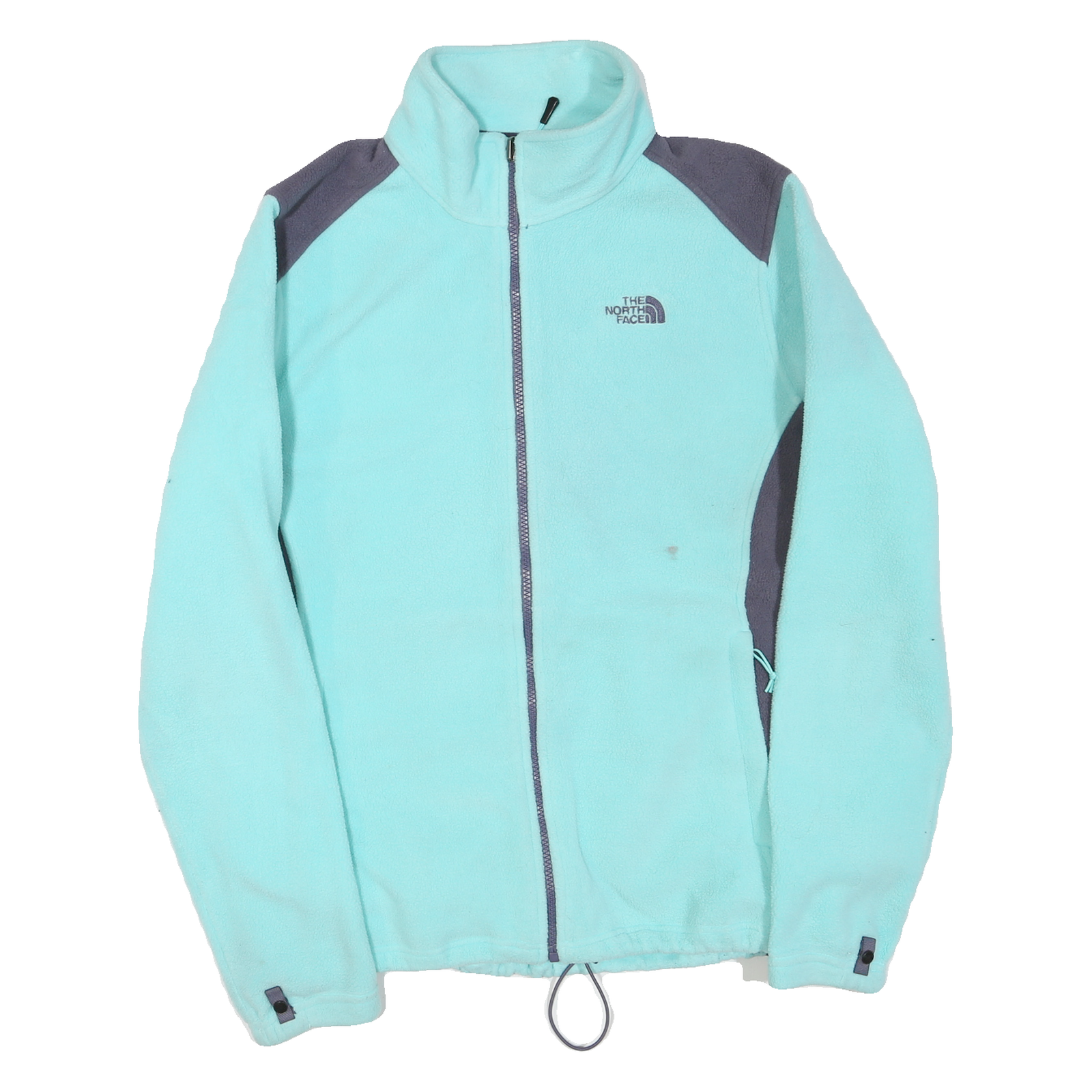 THE NORTH FACE Womens Blue & Grey Zip Jacket XL Polyester Blend Fleece Outdoor Refurbished - N/A refurbished available on Cerqular
