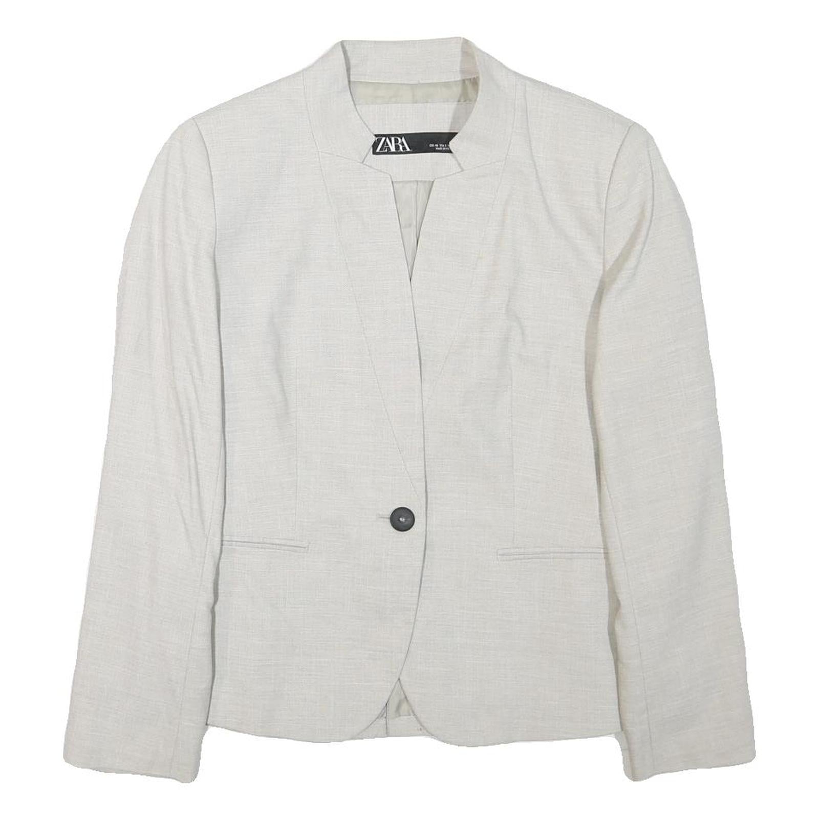 Buy ZARA Womens Cream Button Jacket S Polyester Blend Plain Elegant Tailored Refurbished - $36.39 ZARA Womens Cream Button Jacket S Polyester Blend Plain Elegant Tailored Refurbished - N/A refurbished available on Cerqular