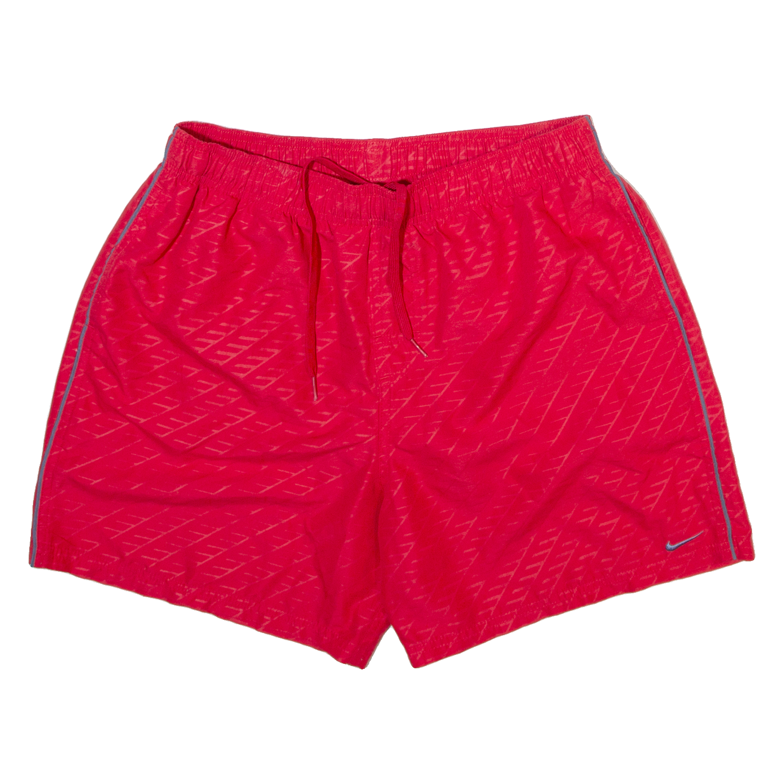 NIKE Mens Casual Shorts Red Relaxed Striped L W29 Refurbished - N/A refurbished available on Cerqular