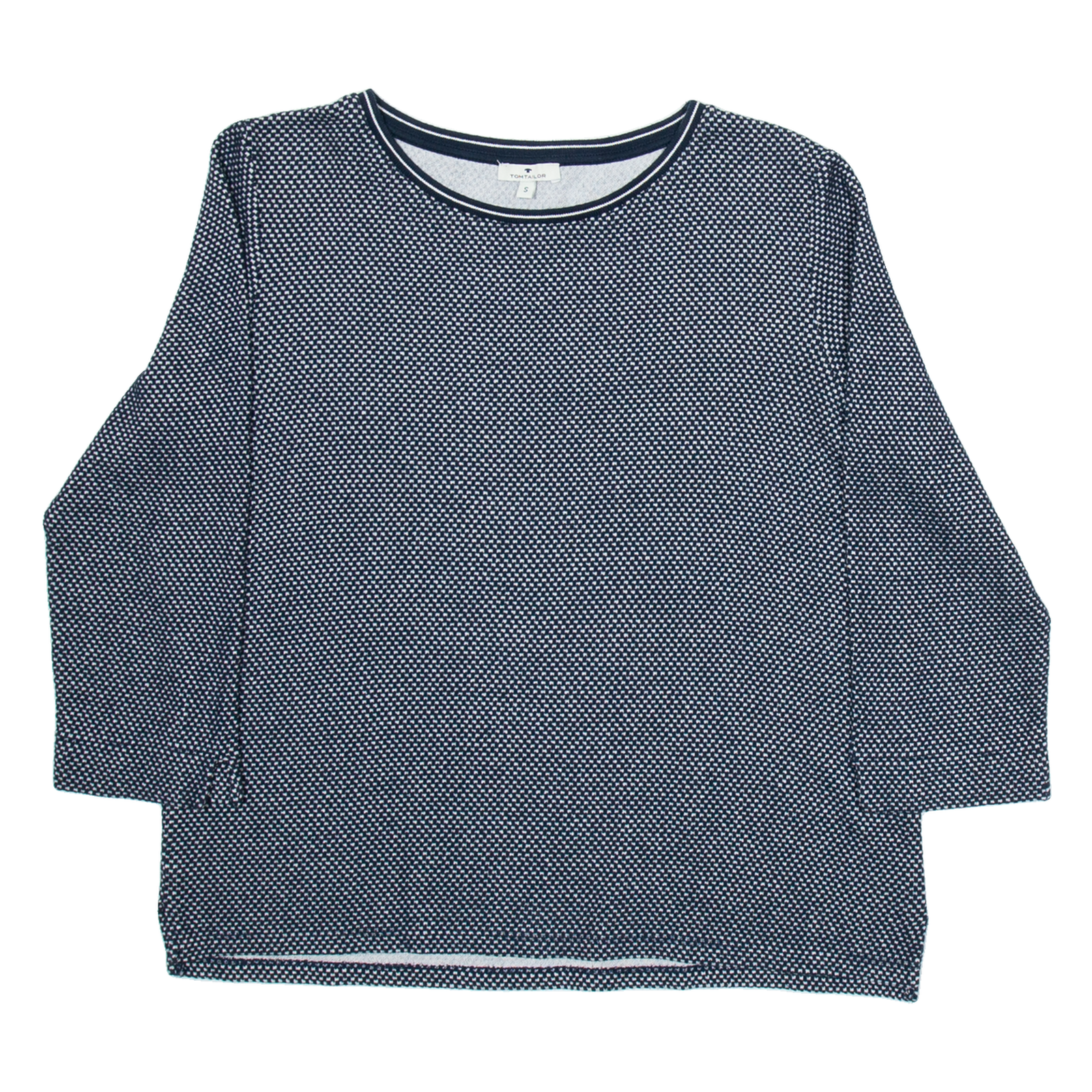 TOM TAILOR Mens T-Shirt Blue Long Sleeve S Refurbished - N/A refurbished available on Cerqular