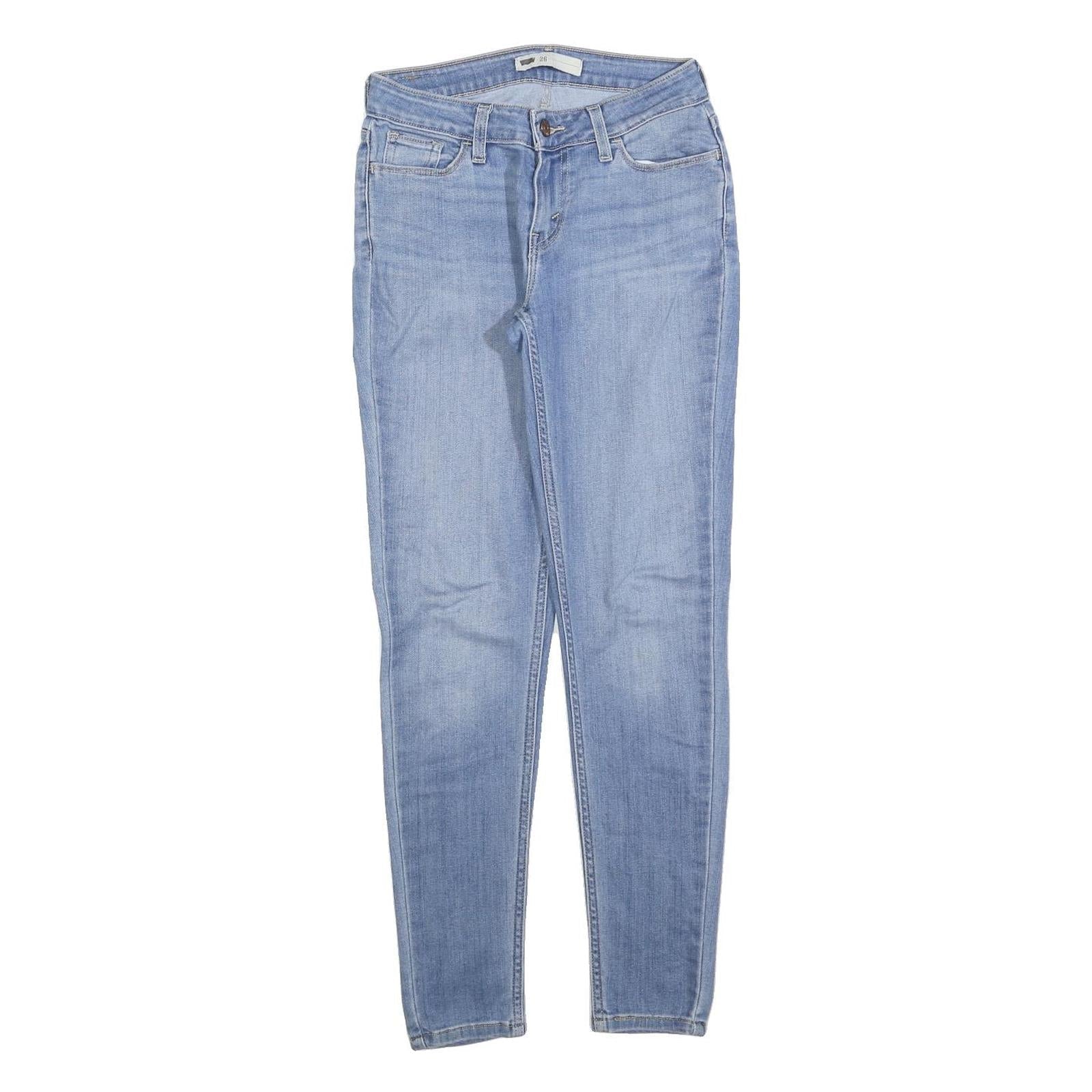 LEVI'S Womens Slim Blue Denim Jeans W26 L30 Stretch Cotton Blend Skinny Refurbished - N/A refurbished available on Cerqular
