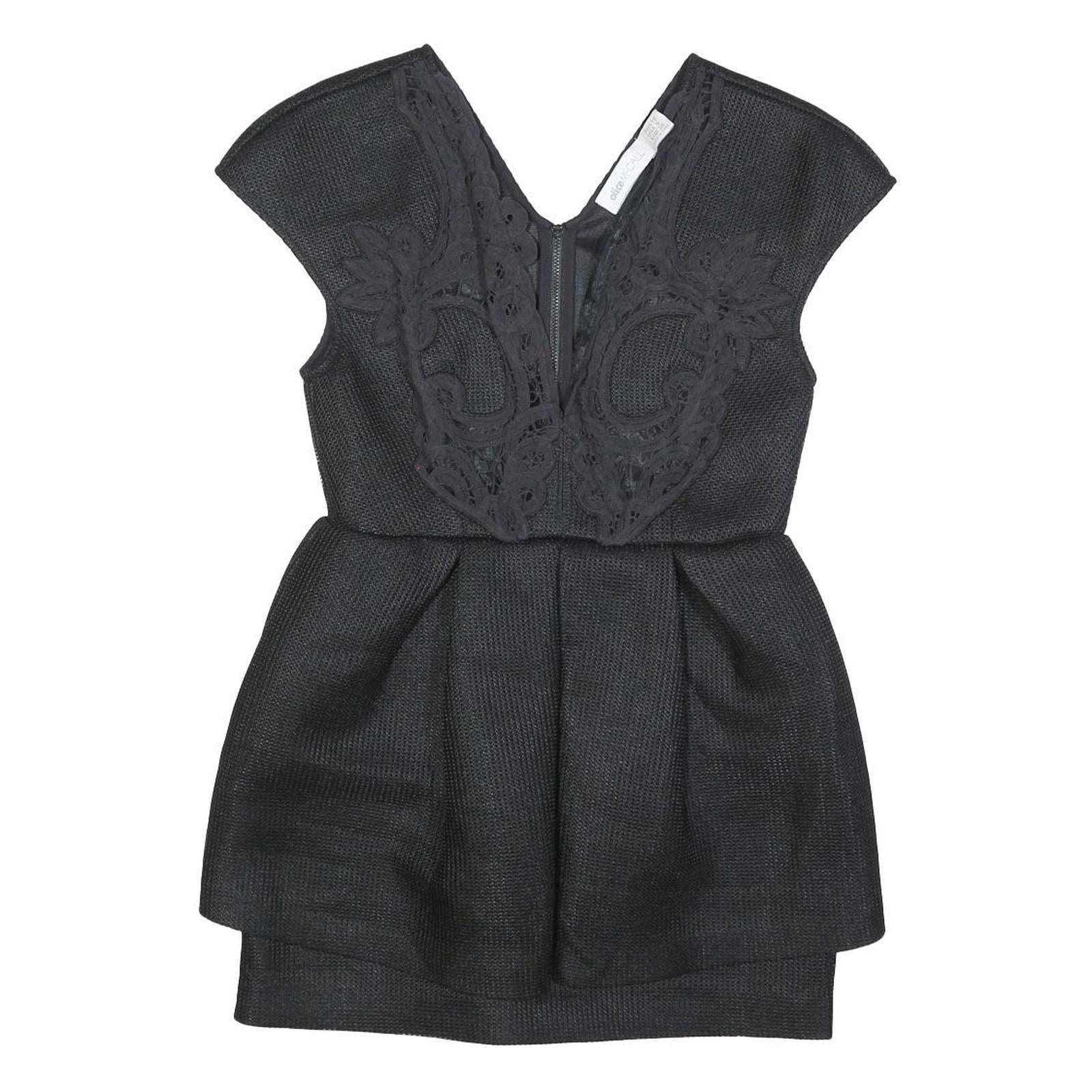ALICE MCCALL Womens Black Bodycon Woven Mini Dress Polyester Blend S Lace Detail Refurbished - N/A refurbished available on Cerqular