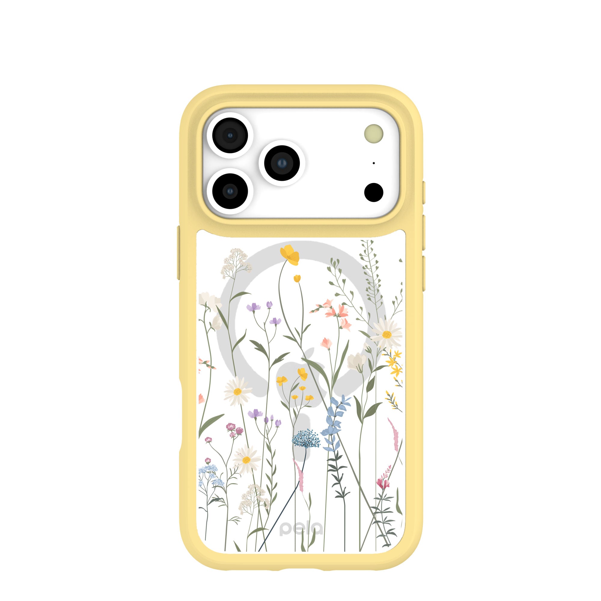 Clear Wanderflora iPhone 17 Pro Max Case With Sunbeam Ridge (MagSafe included) Refurbished - Pela Case refurbished available on Cerqular