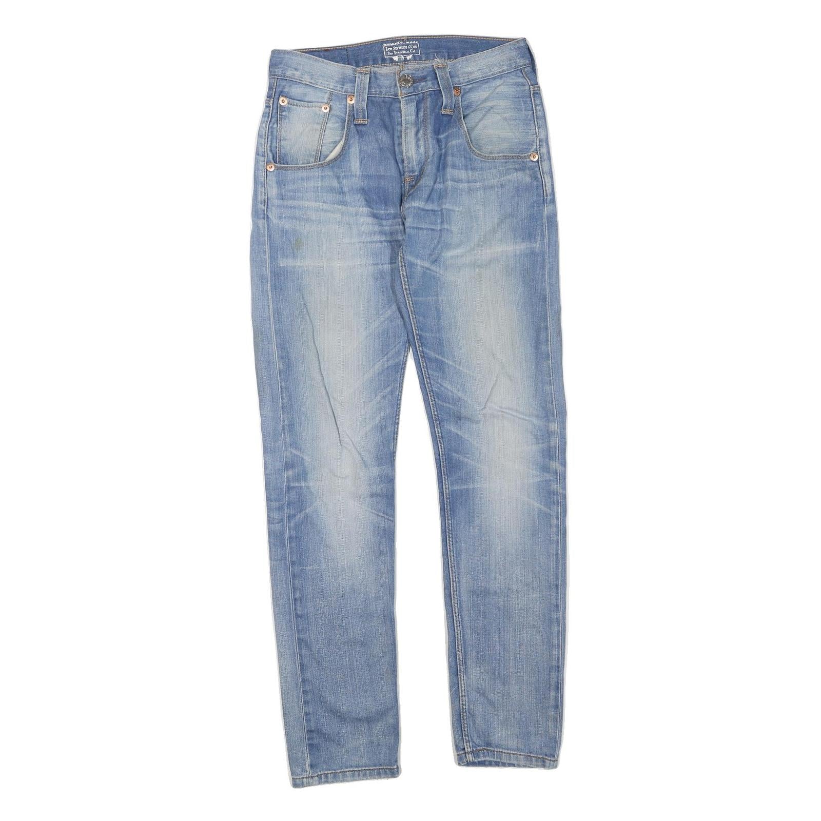 LEVI'S Womens 520 Regular Fit Skinny Denim Light Blue Jeans W28 L33 Zip Cotton Refurbished - N/A refurbished available on Cerqular