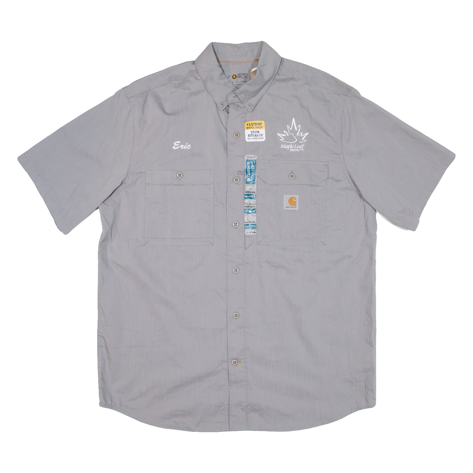 CARHARTT Relaxed Fit Mens Worker Shirt Grey L Refurbished - N/A refurbished available on Cerqular