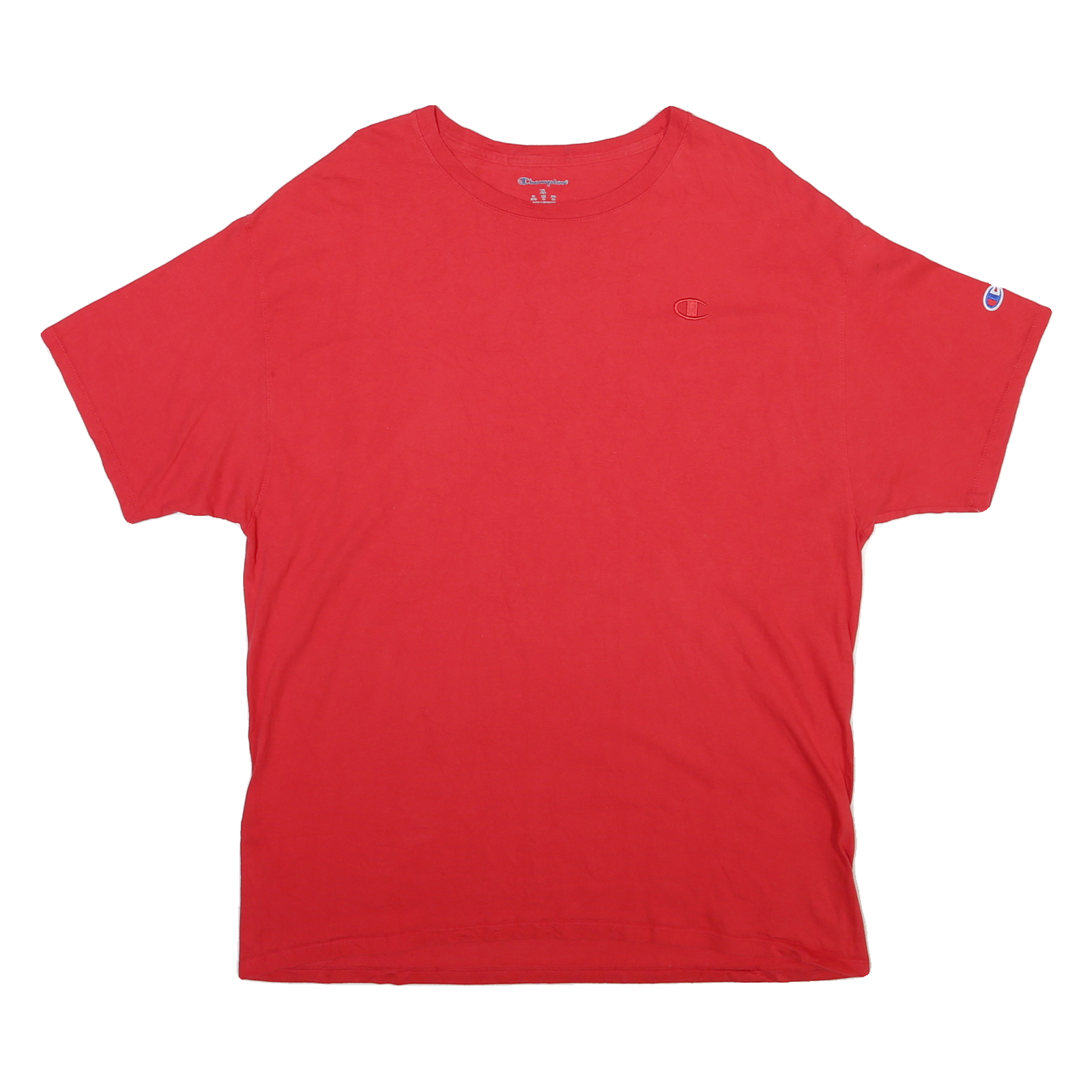 CHAMPION Mens Red Graphic T-Shirt XL Short Sleeve Crew Neck Cotton Blend Refurbished - N/A refurbished available on Cerqular