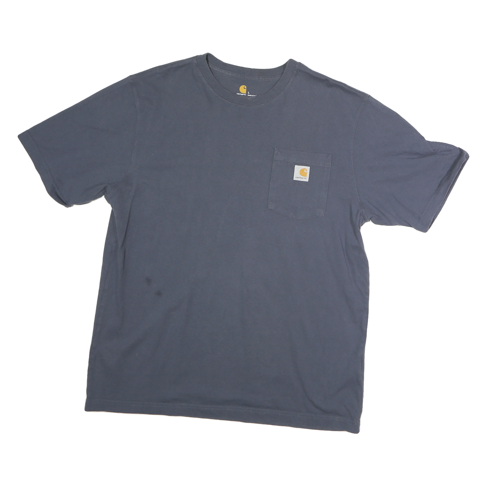 CARHARTT Mens Blue Pocket Graphic T-Shirt L Short Sleeve Crew Neck Casual Wear Refurbished - N/A refurbished available on Cerqular
