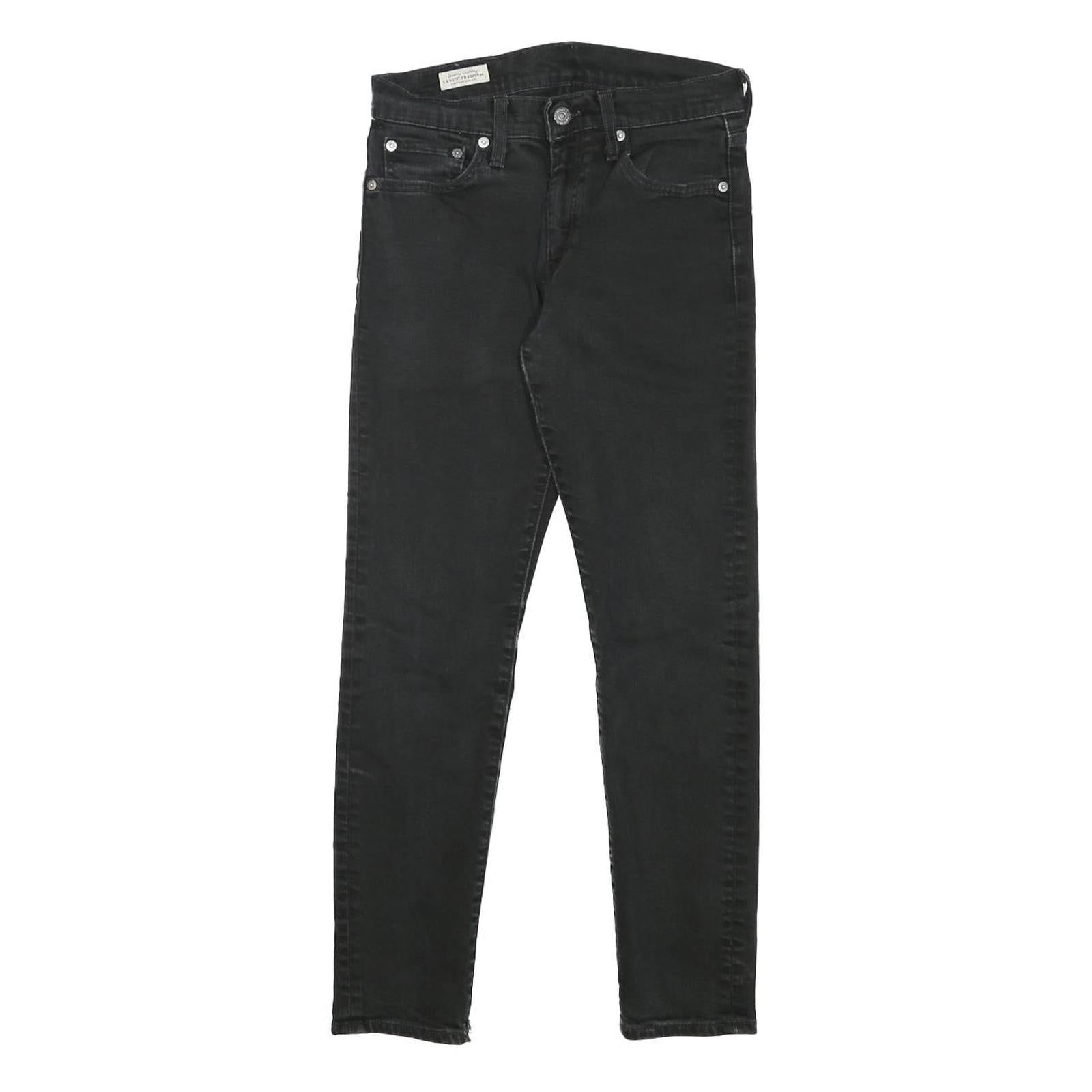 LEVI'S 512 Mens Jeans Black Slim Skinny Denim W26 L26 Slim Fit Zip Closure Refurbished - N/A refurbished available on Cerqular