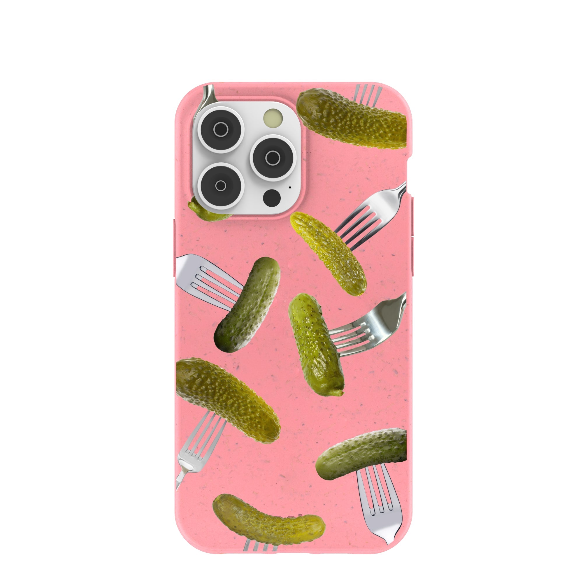 Bubblegum Pink Pickle Party iPhone 14 Pro Max Case Refurbished - Pela Case refurbished available on Cerqular