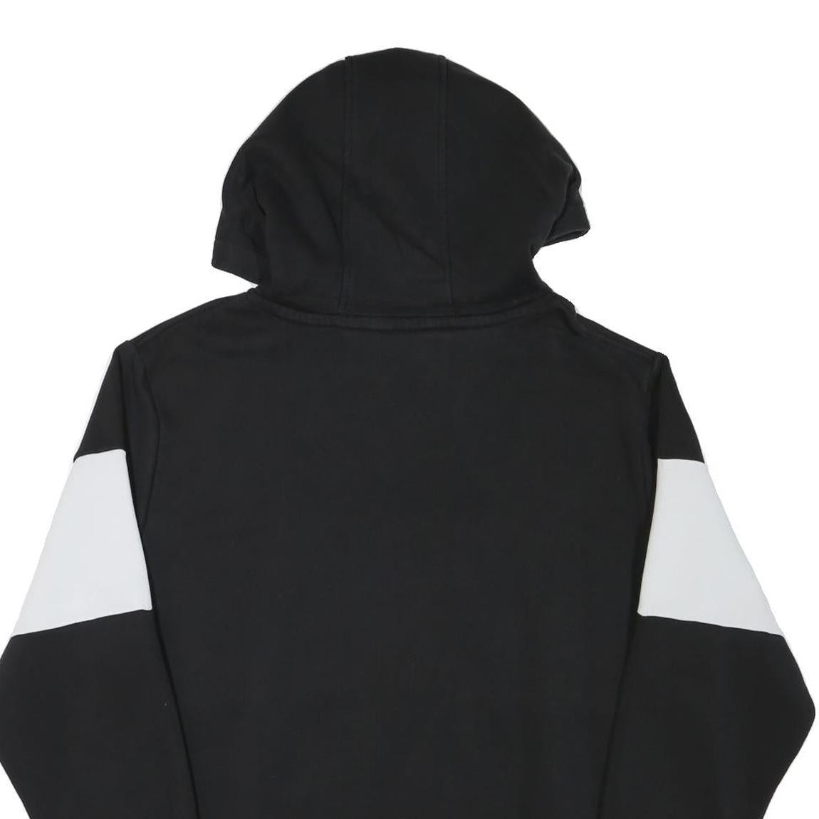 STARTER Mens Black & White Colourblock Pullover Hoodie L Cotton Blend Casual Refurbished - N/A refurbished available on Cerqular