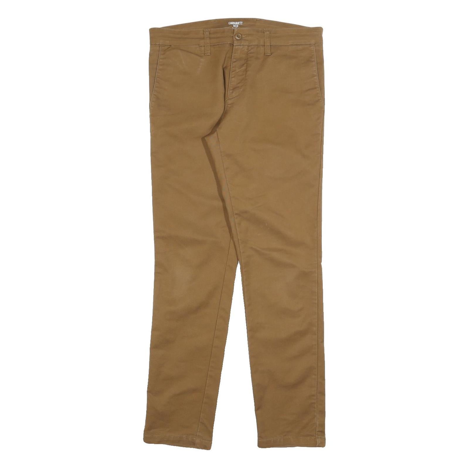 Buy CARHARTT Mens Slim Fit Brown Cotton Blend Trousers W31 L32 Casual Workwear Refurbished - $57.19 CARHARTT Mens Slim Fit Brown Cotton Blend Trousers W31 L32 Casual Workwear Refurbished - N/A refurbished available on Cerqular
