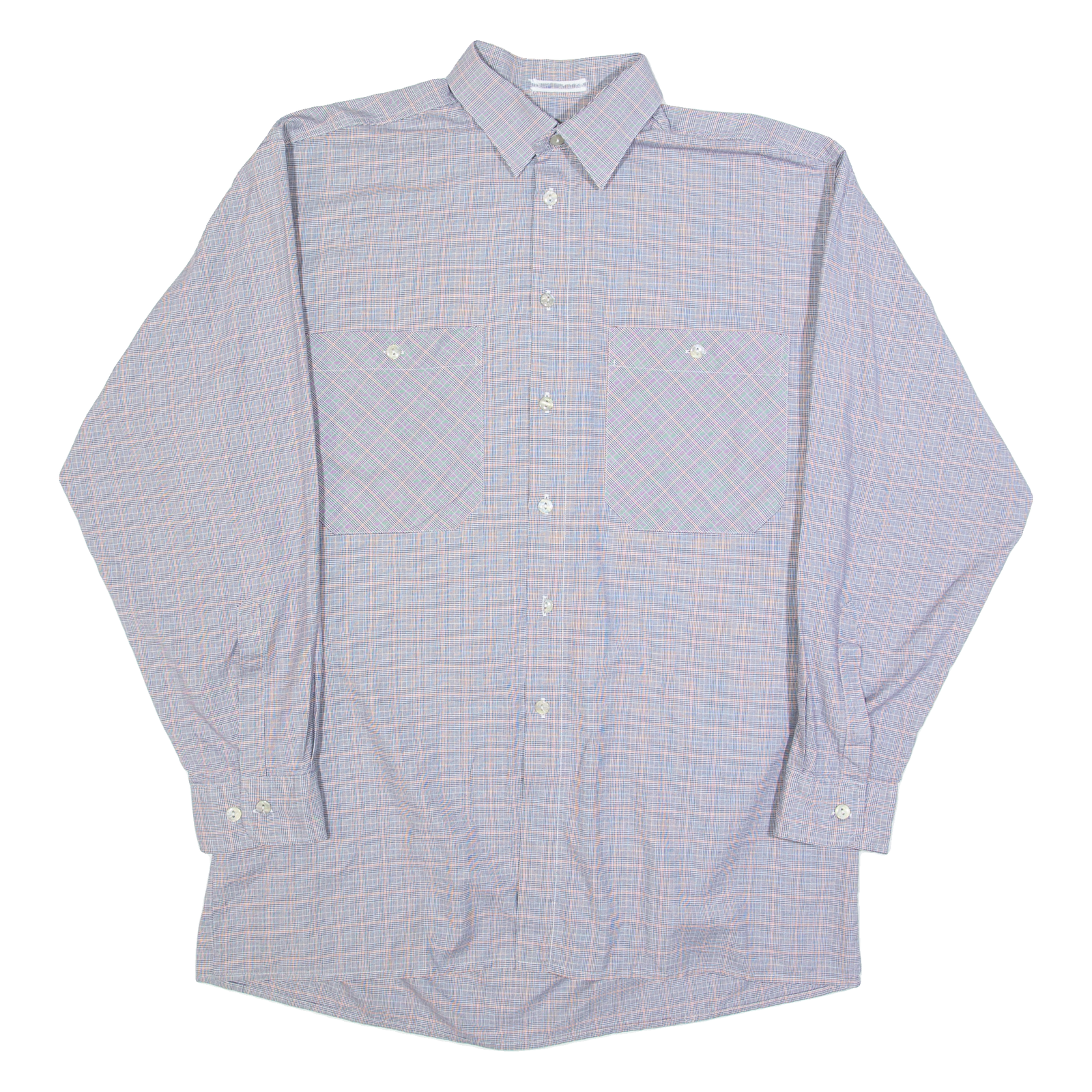 WEIDER MEIDER Mens Shirt Blue Check Long Sleeve L Refurbished - N/A refurbished available on Cerqular