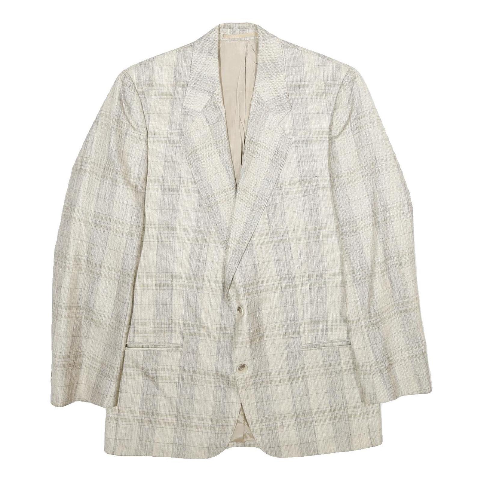 Buy BOSS HUGO BOSS Mens Beige & Grey Checked Blazer Jacket L Polyester Blend Plain Refurbished - $71.49 BOSS HUGO BOSS Mens Beige & Grey Checked Blazer Jacket L Polyester Blend Plain Refurbished - N/A refurbished available on Cerqular