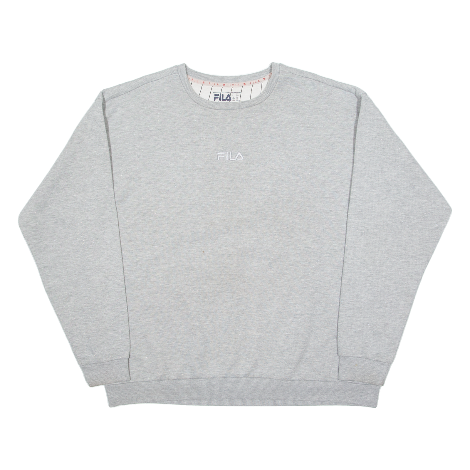 FILA Glittery Womens Sweatshirt Grey 2XL Refurbished - N/A refurbished available on Cerqular