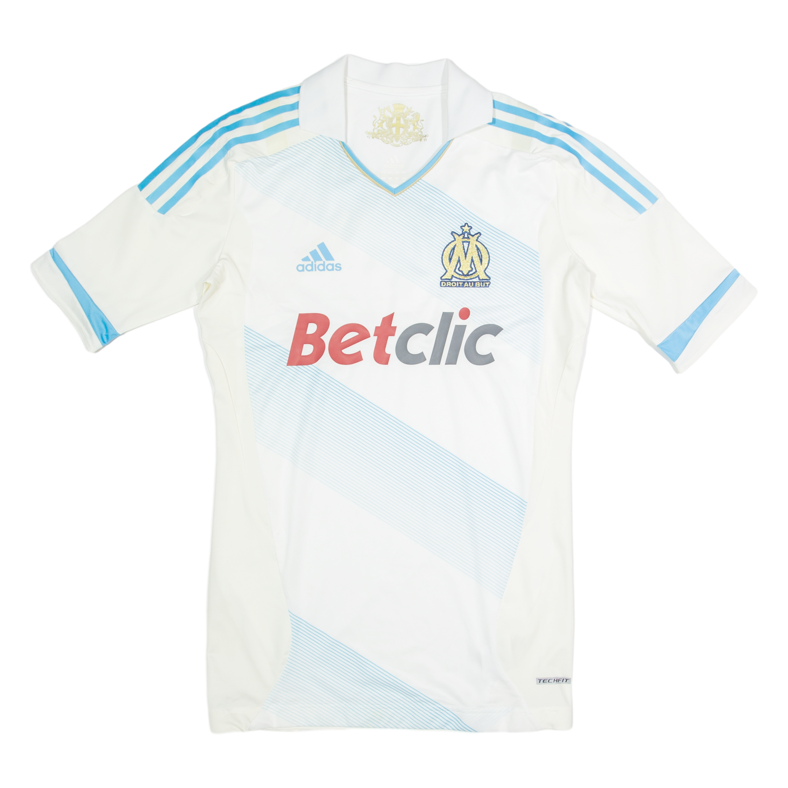 ADIDAS Marseille Mens Football Shirt Jersey White USA V-Neck Nylon L Refurbished - N/A refurbished available on Cerqular