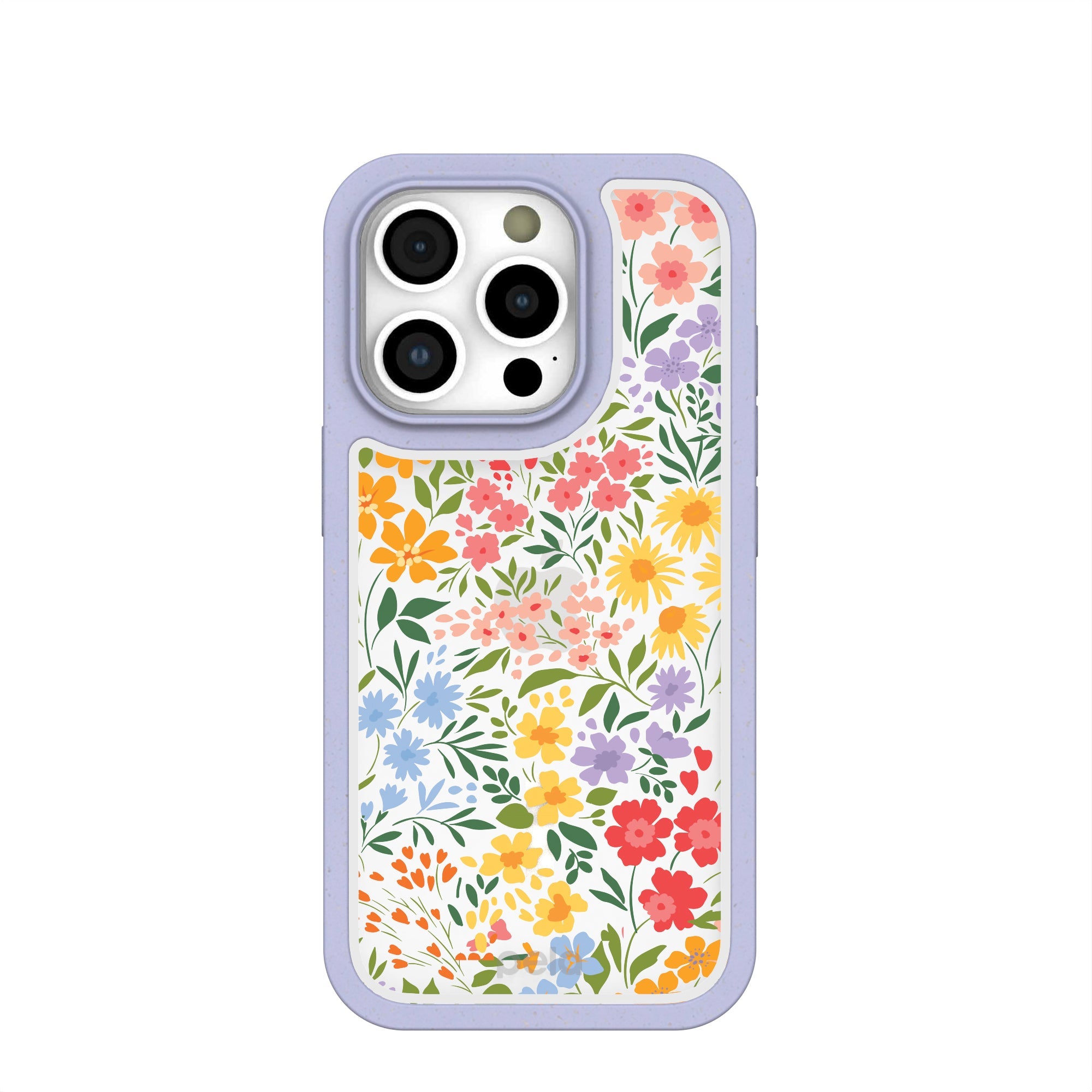 Clear Blooming Wild iPhone 16 Pro Case With Lavender Ridge Refurbished - Pela Case refurbished available on Cerqular