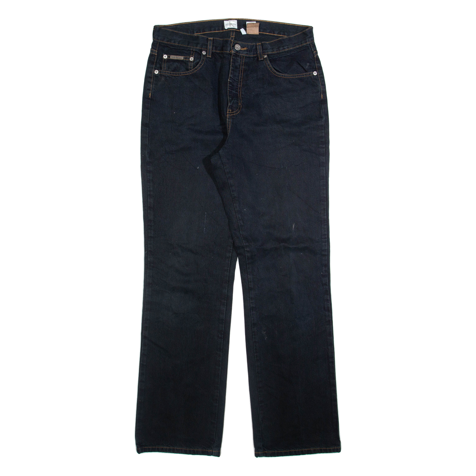 CALVIN KLEIN JEANS Womens Jeans Black Regular Straight W32 L33 Refurbished - N/A refurbished available on Cerqular