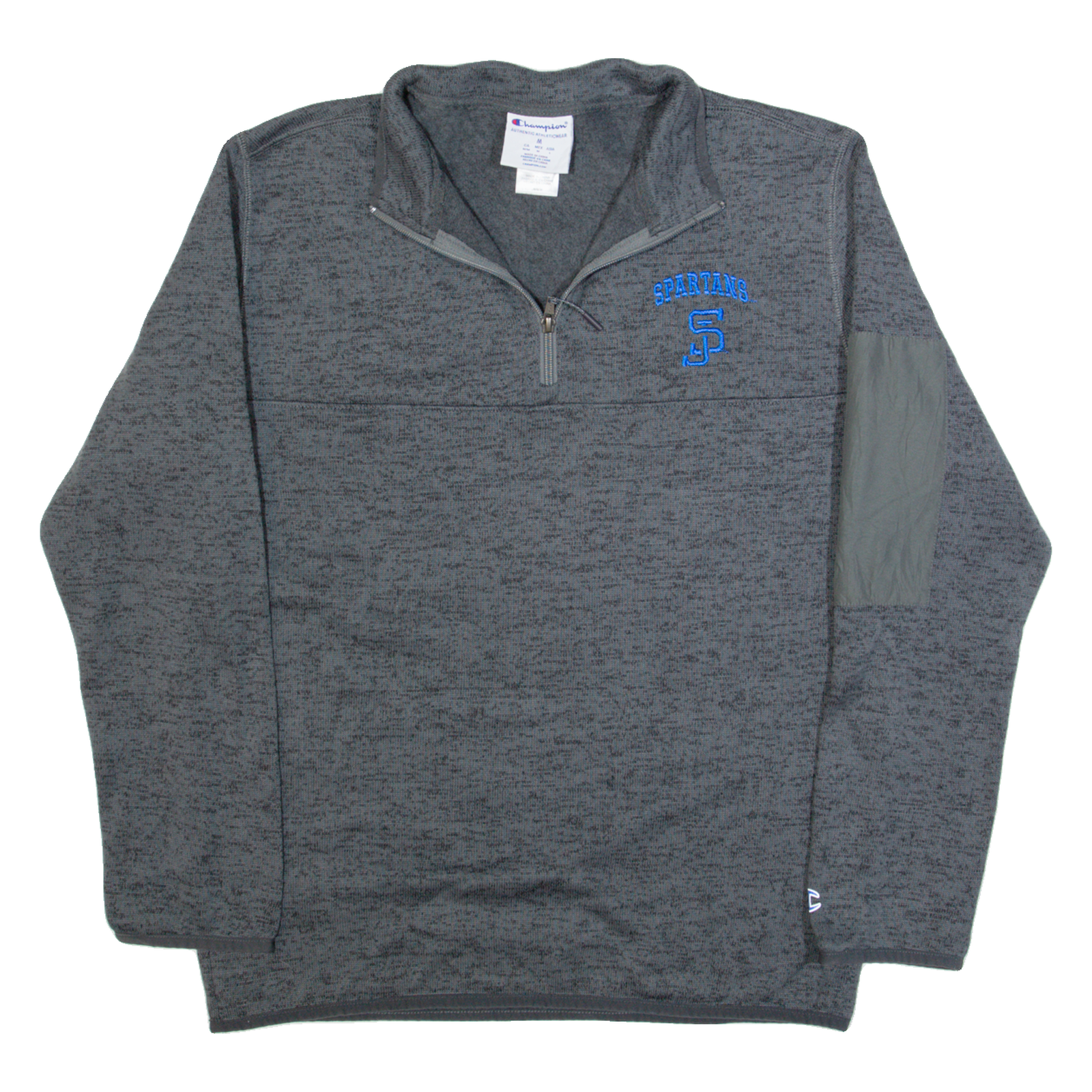 CHAMPION Spartans USA Mens Fleece Grey 1/4 Zip M Refurbished - N/A refurbished available on Cerqular
