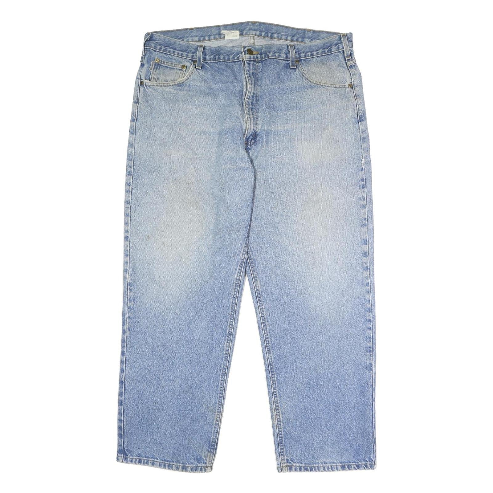CARHARTT Mens Jeans Blue Relaxed Straight Denim Light W42 L30 Workwear Casual Refurbished - N/A refurbished available on Cerqular