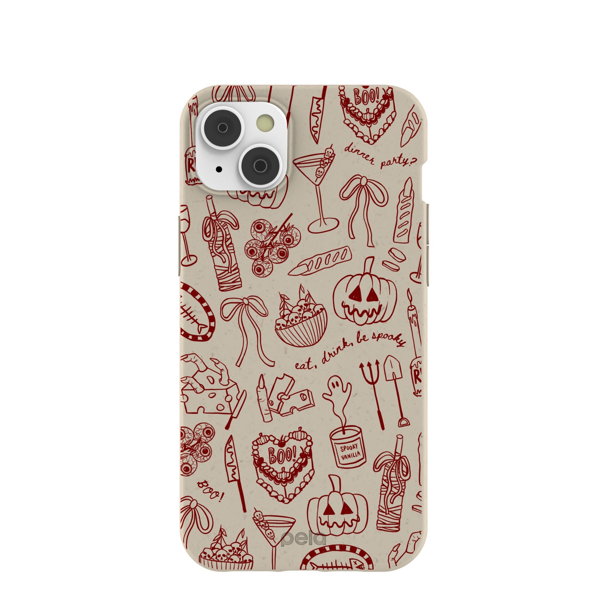 London Fog Spooky Dinner Party iPhone 14 Plus Case Refurbished - Pela Case refurbished available on Cerqular