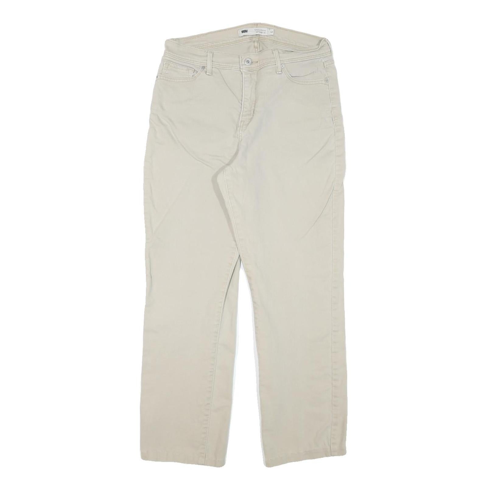 LEVI'S 512 Bootcut Womens Jeans Beige Cotton Blend Regular Fit W29 L27 Stylish Refurbished - N/A refurbished available on Cerqular