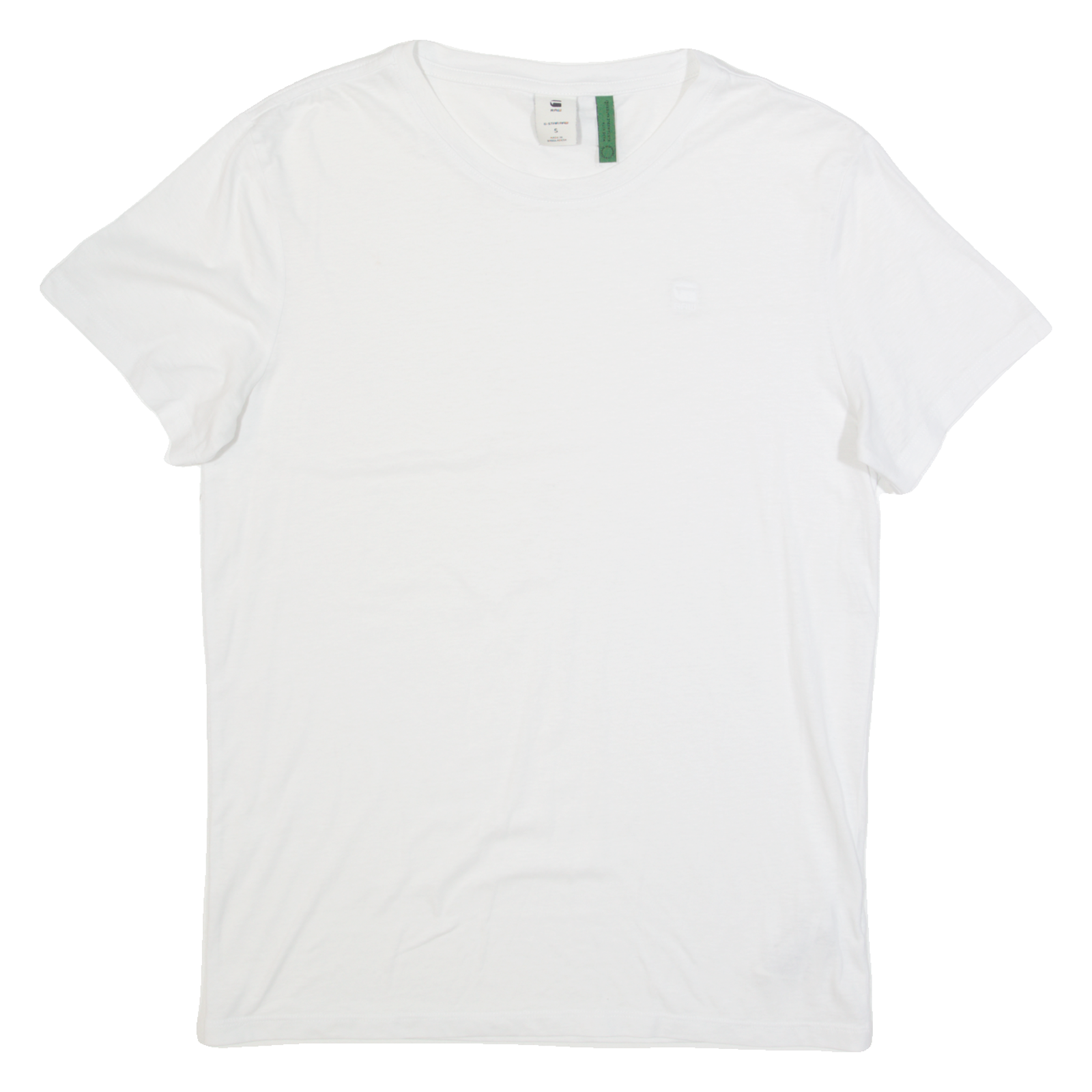 G-STAR Mens T-Shirt White S Refurbished - N/A refurbished available on Cerqular