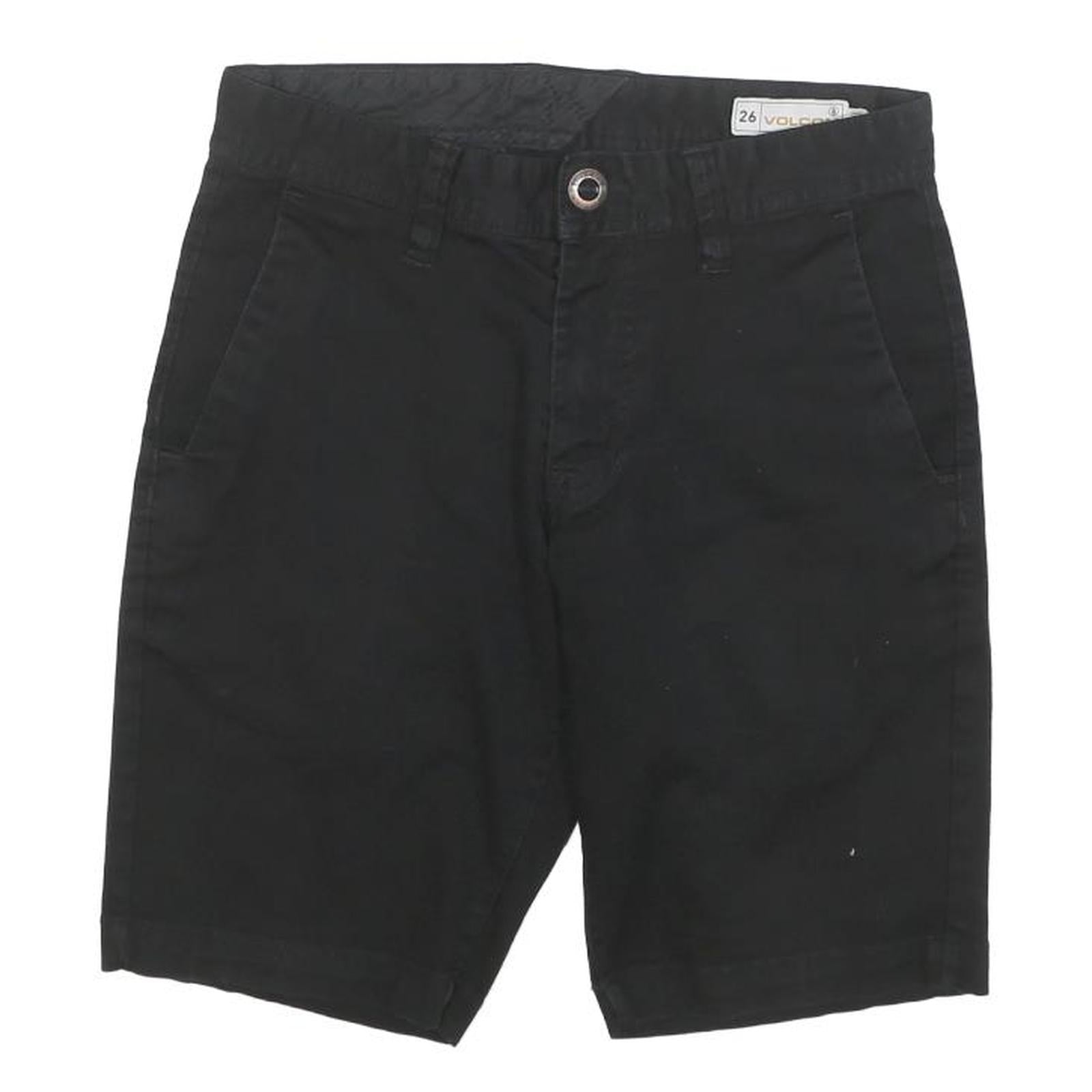VOLCOM Mens Black Casual Shorts M W26 Cotton Blend Classic Fit Stylish Refurbished - N/A refurbished available on Cerqular