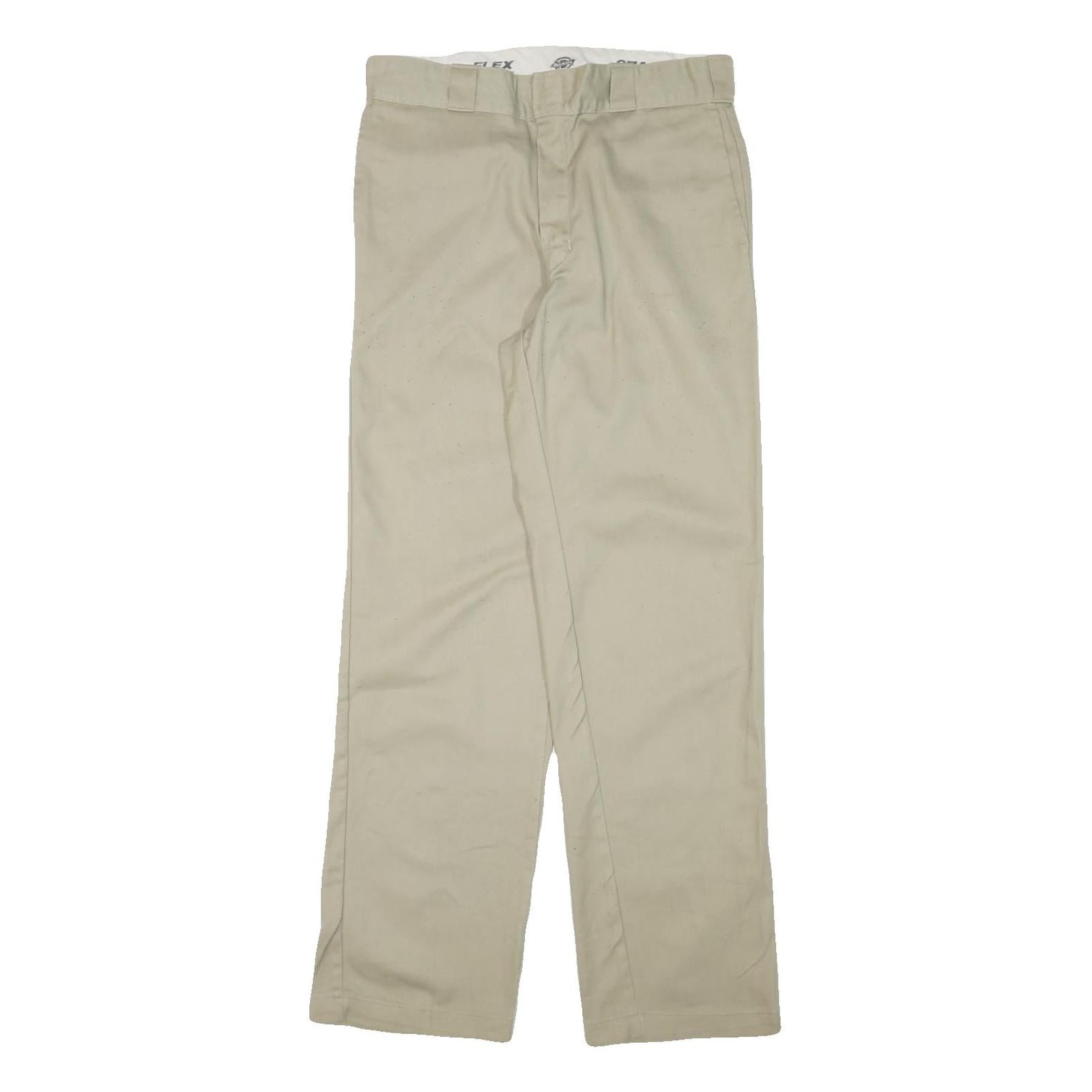Buy DICKIES Mens Regular Fit Beige Cotton Blend Trousers W32 L32 Zip Closure Refurbished - $37.69 DICKIES Mens Regular Fit Beige Cotton Blend Trousers W32 L32 Zip Closure Refurbished - N/A refurbished available on Cerqular