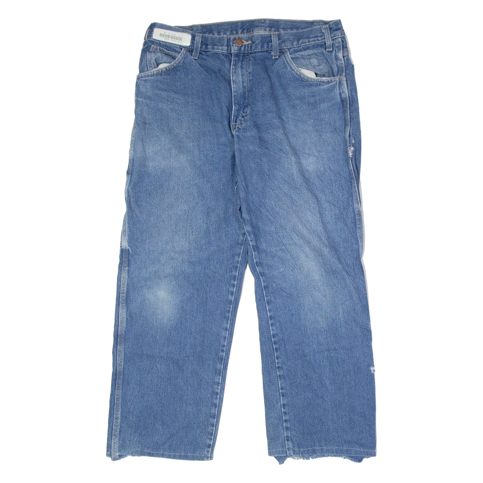 DICKIES Carpenter Mens Jeans Blue Regular Straight Stone Wash W34 L25 Refurbished - N/A refurbished available on Cerqular