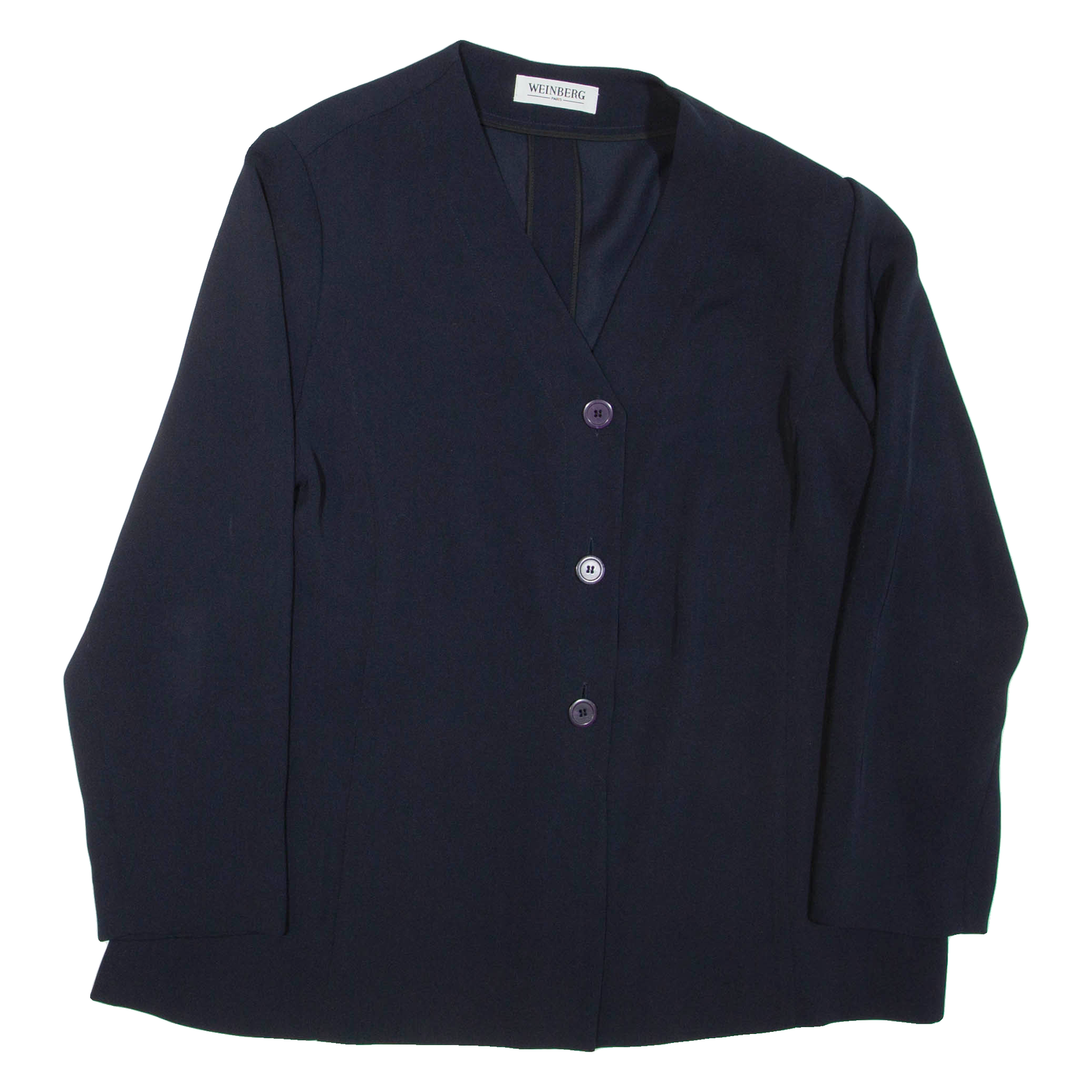 WEINBERG Womens Blouse Blue V-Neck Long Sleeve XL Refurbished - N/A refurbished available on Cerqular