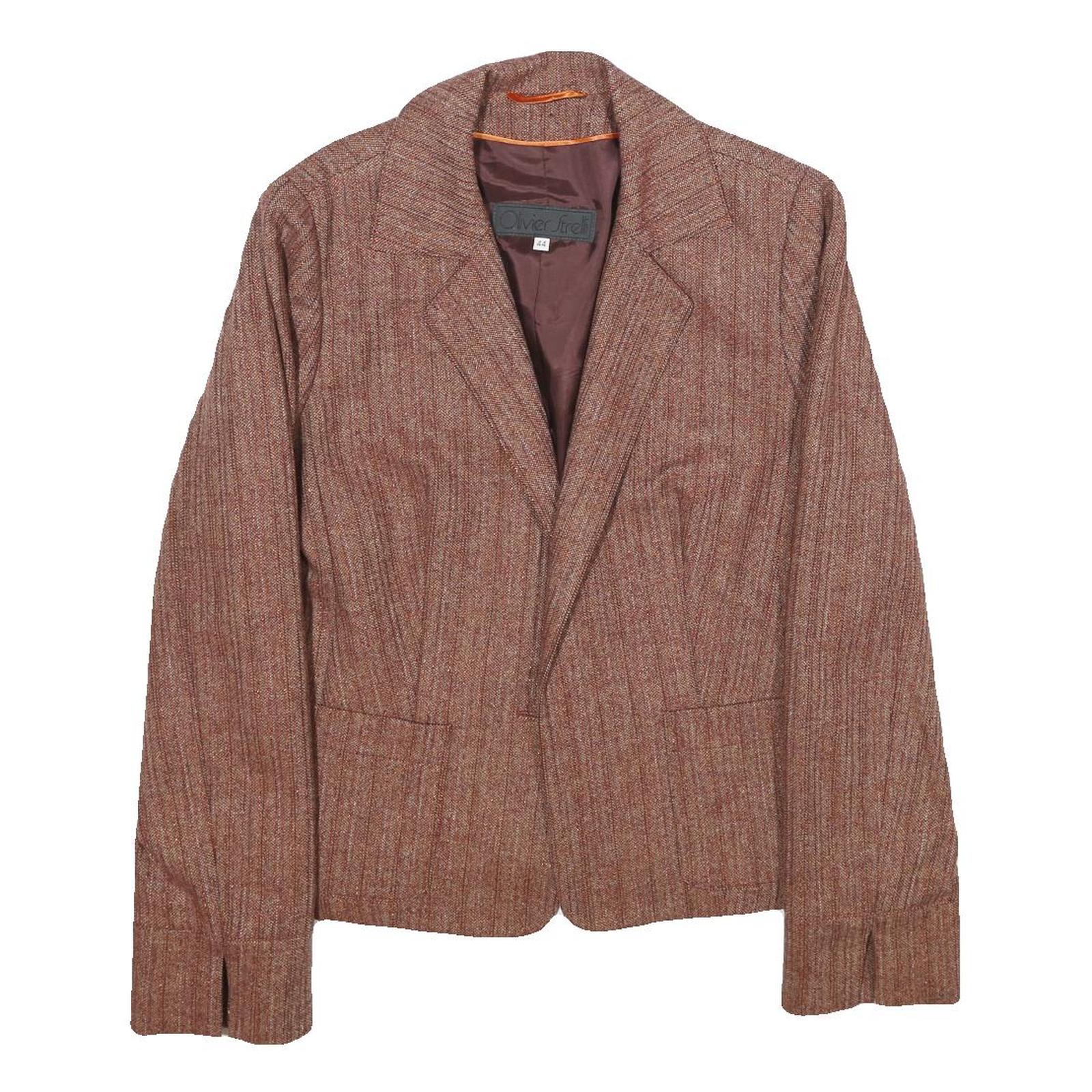 Buy OLIVIER STRELLI Womens Brown Wool Blend Jacket UK 16 Woven Classic Blazer Refurbished - $41.59 OLIVIER STRELLI Womens Brown Wool Blend Jacket UK 16 Woven Classic Blazer Refurbished - N/A refurbished available on Cerqular