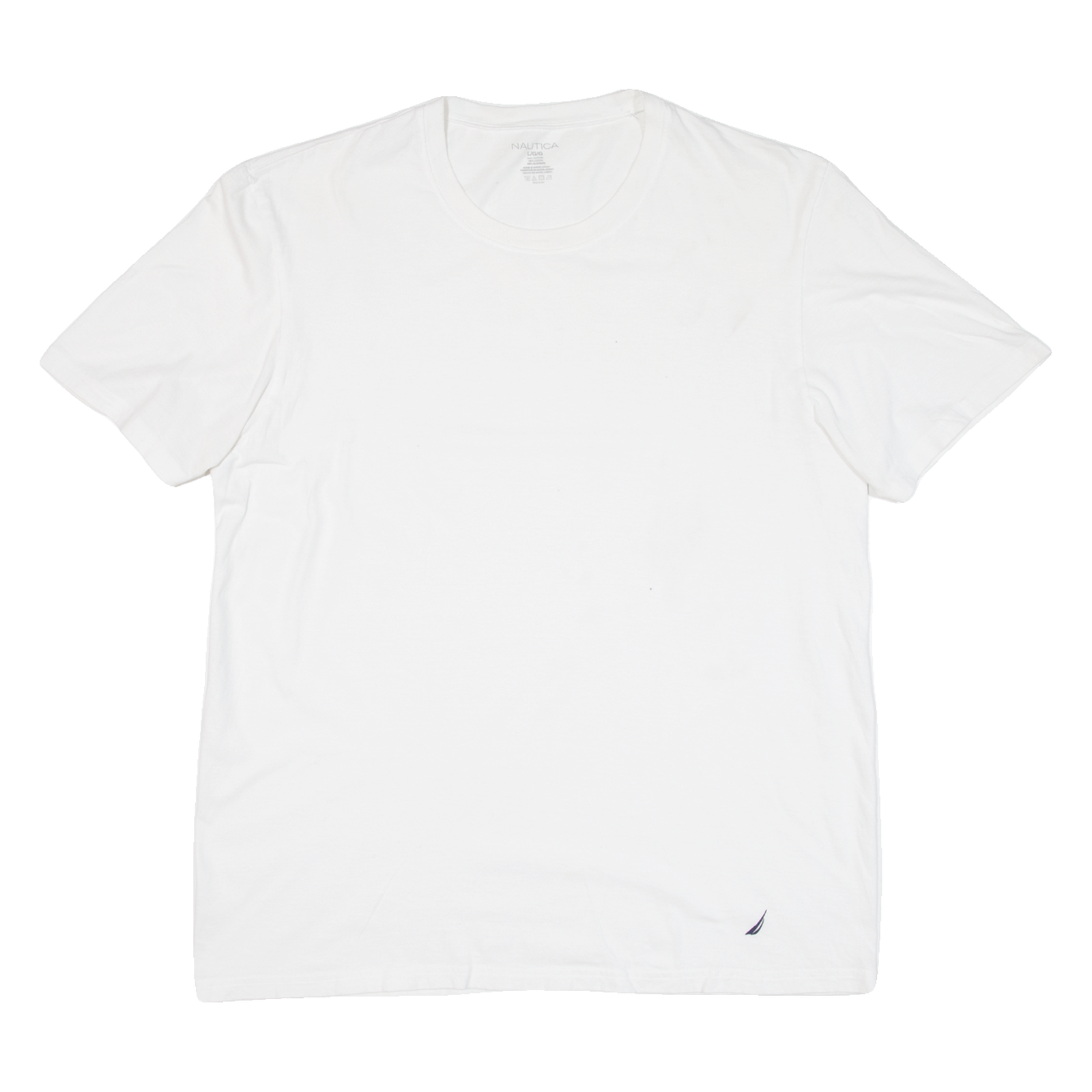 NAUTICA Mens T-Shirt White L Refurbished - N/A refurbished available on Cerqular