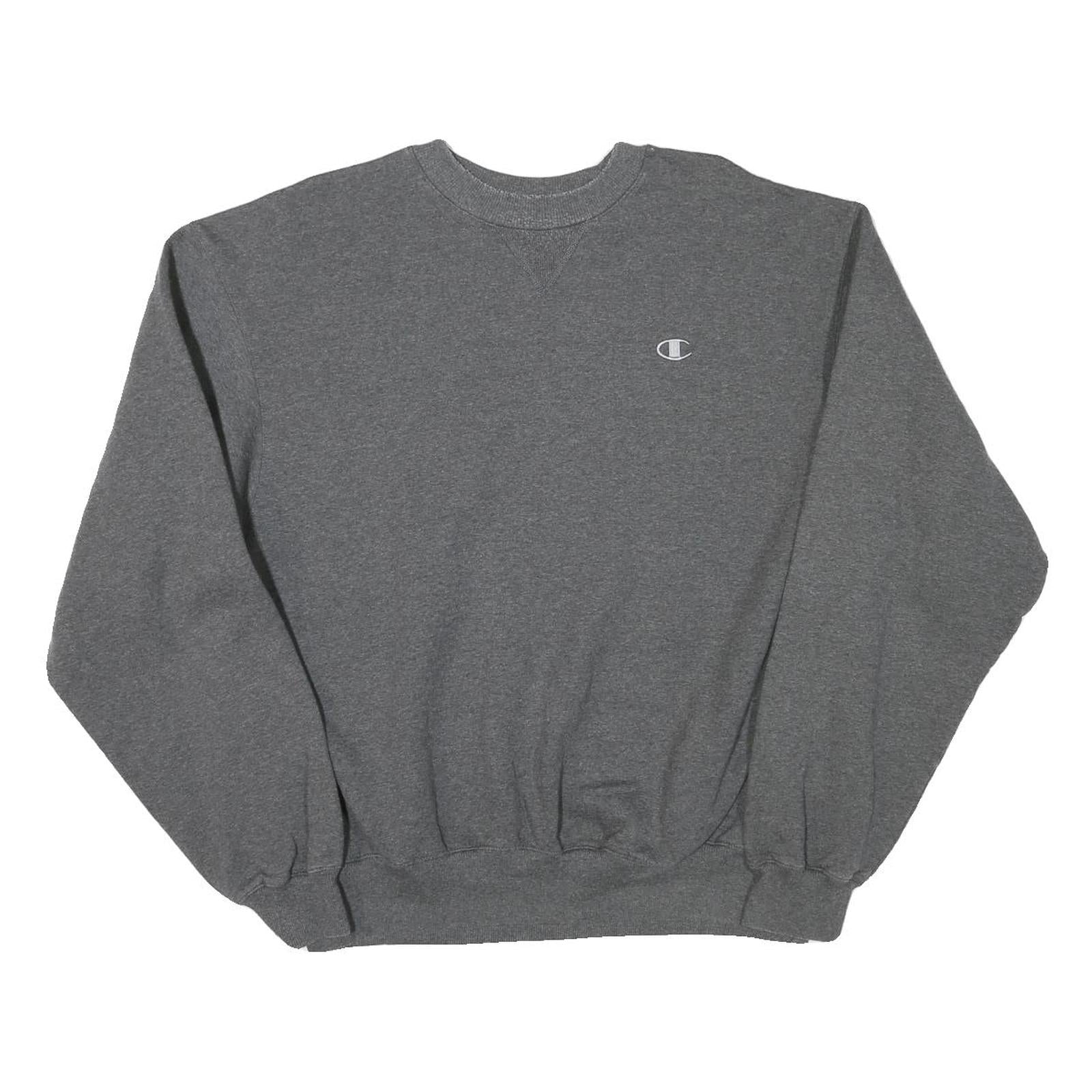 Buy CHAMPION Mens Grey Crew Neck L Sweatshirt Cotton Blend Pullover Classic Logo Refurbished - $33.79 CHAMPION Mens Grey Crew Neck L Sweatshirt Cotton Blend Pullover Classic Logo Refurbished - N/A refurbished available on Cerqular