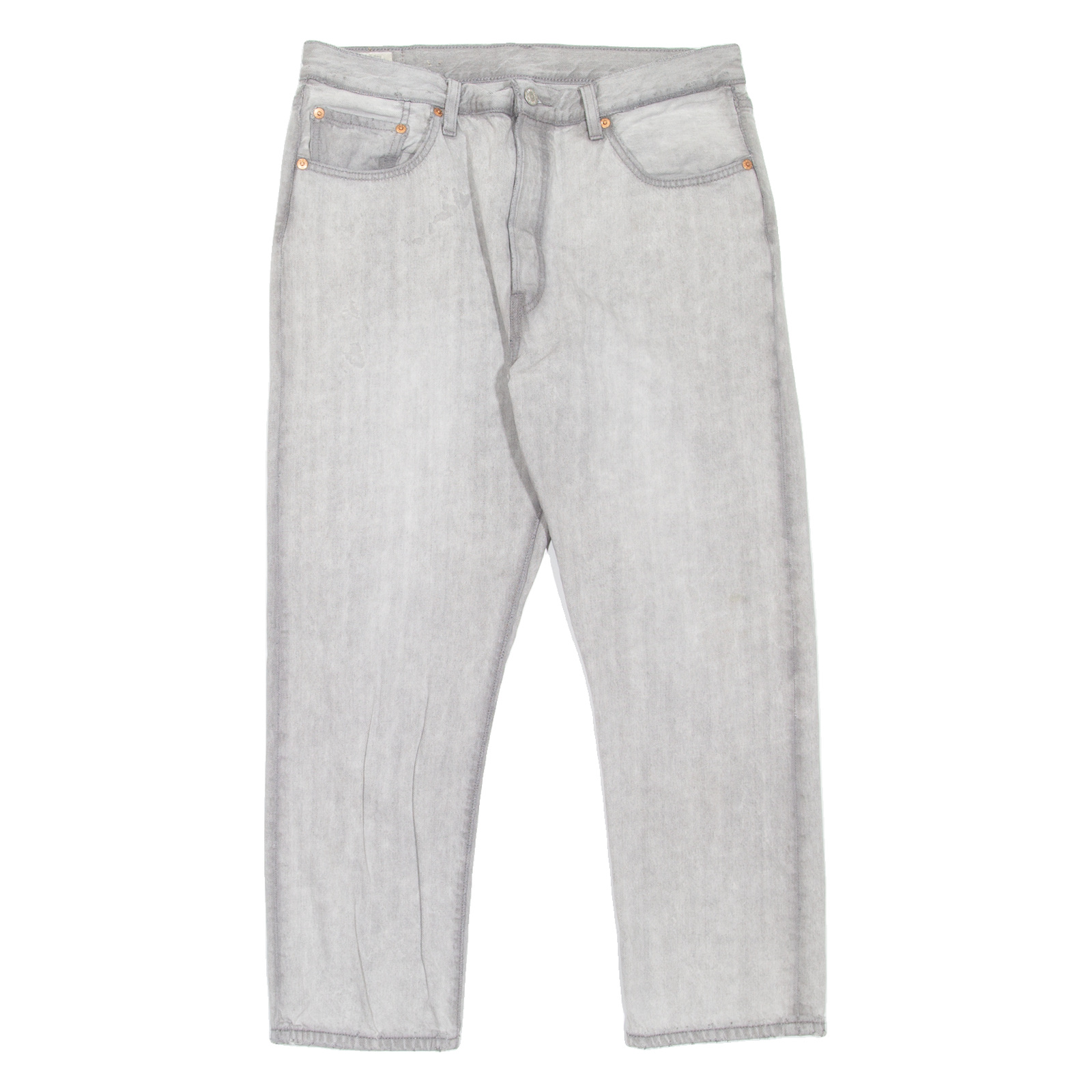 LEVI'S 501 BIG E Jeans Womens Grey Regular Straight W32 L26 Refurbished - N/A refurbished available on Cerqular