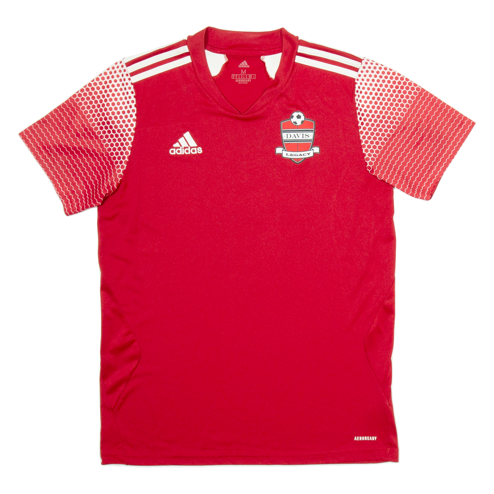 ADIDAS Davis Legacy Mens Football Shirt Jersey Red USA V-Neck M Refurbished - N/A refurbished available on Cerqular