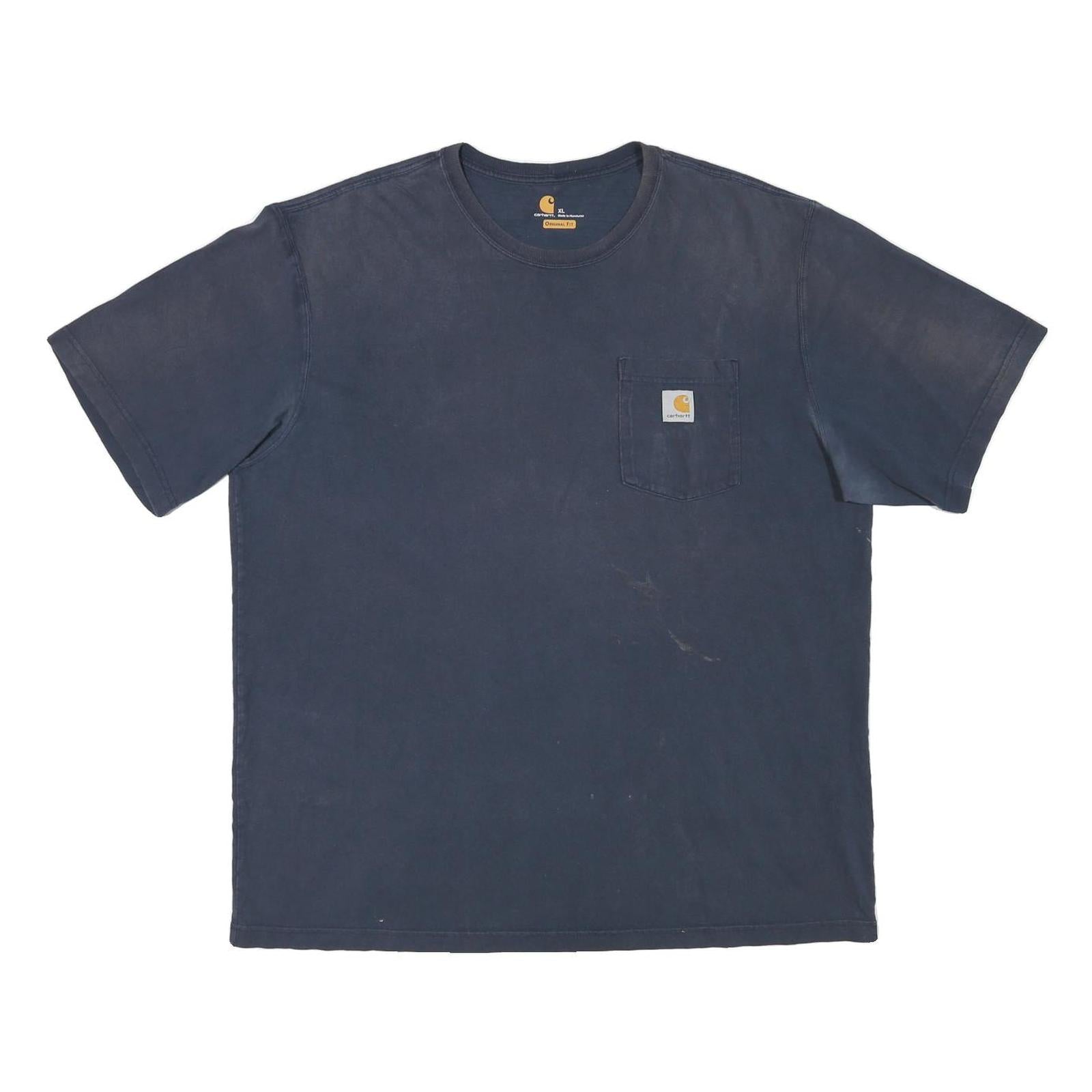 CARHARTT Mens Blue T-Shirt XL Short Sleeve Crew Neck Workwear Casual Refurbished - N/A refurbished available on Cerqular