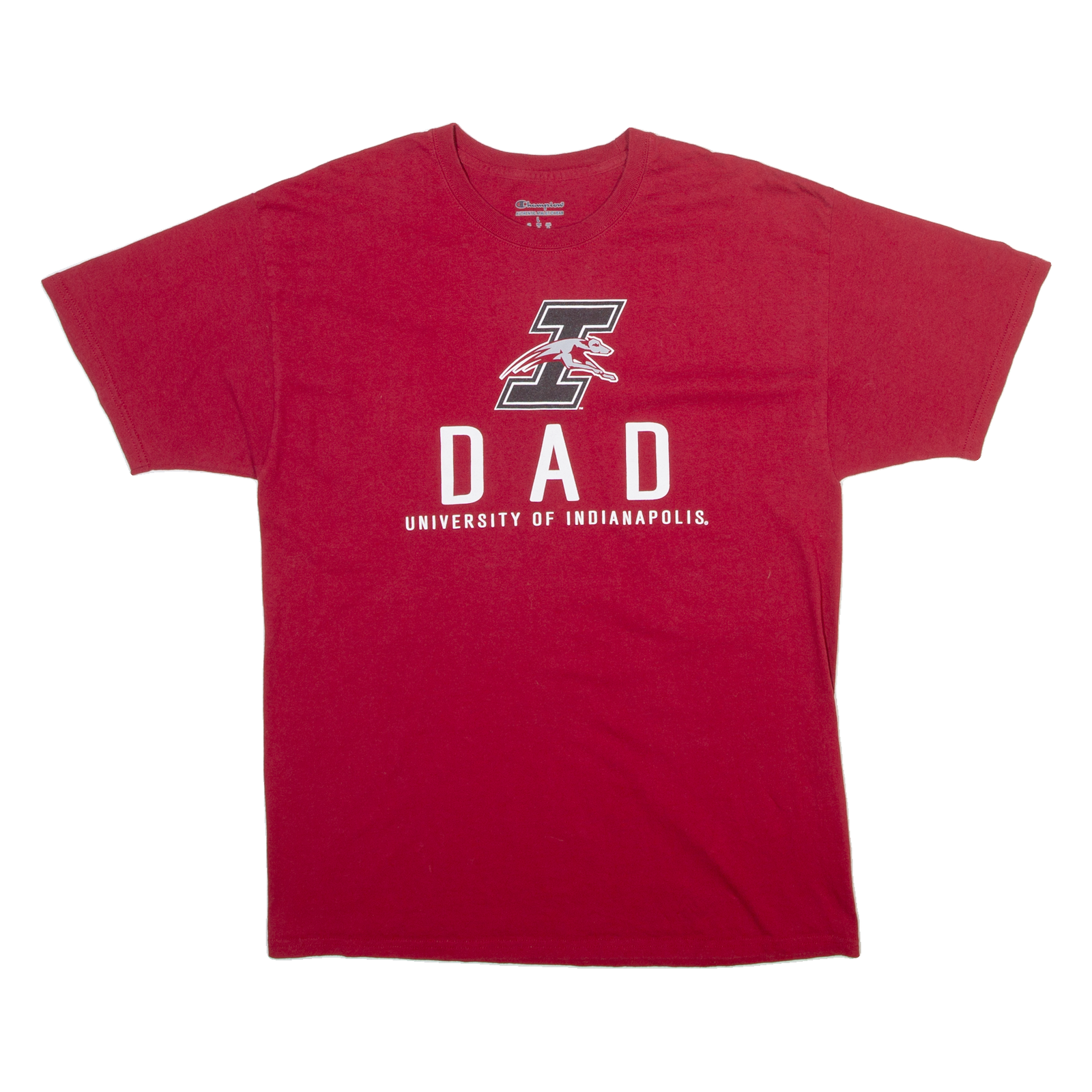 CHAMPION University Of Indianapolis Mens T-Shirt Red USA L Refurbished - N/A refurbished available on Cerqular