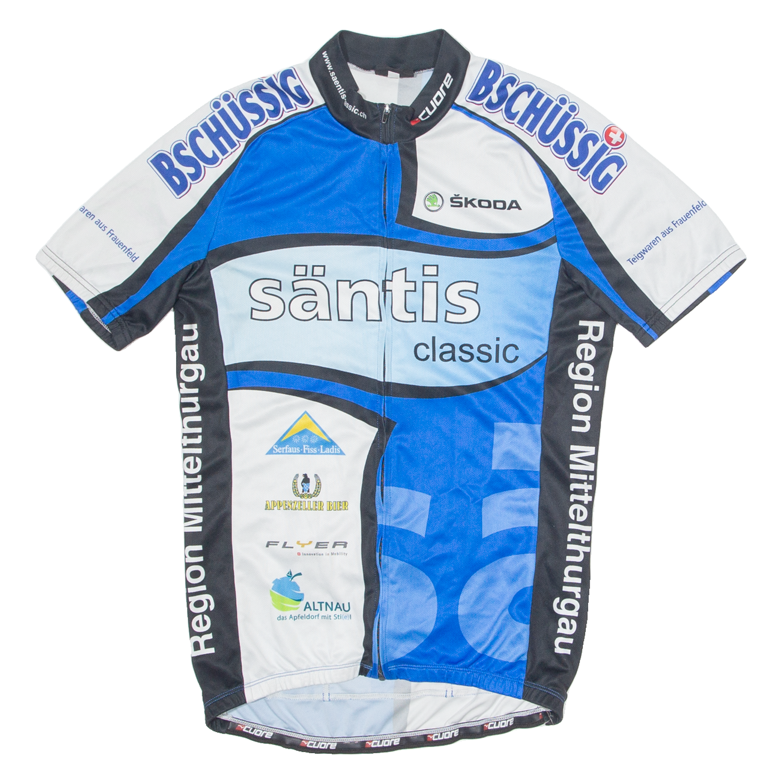 CUORE Cycling Mens Jersey Blue 1/4 Zip M Refurbished - N/A refurbished available on Cerqular